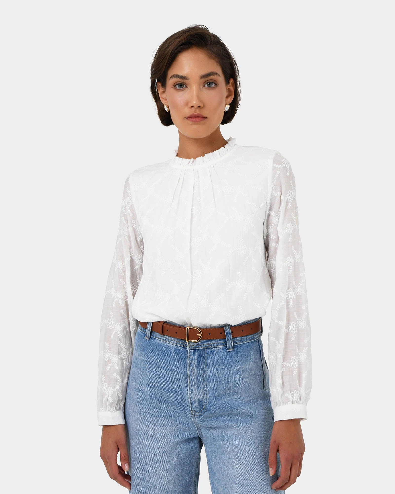 Forcast Clothing - Khole Embroidery Blouse 