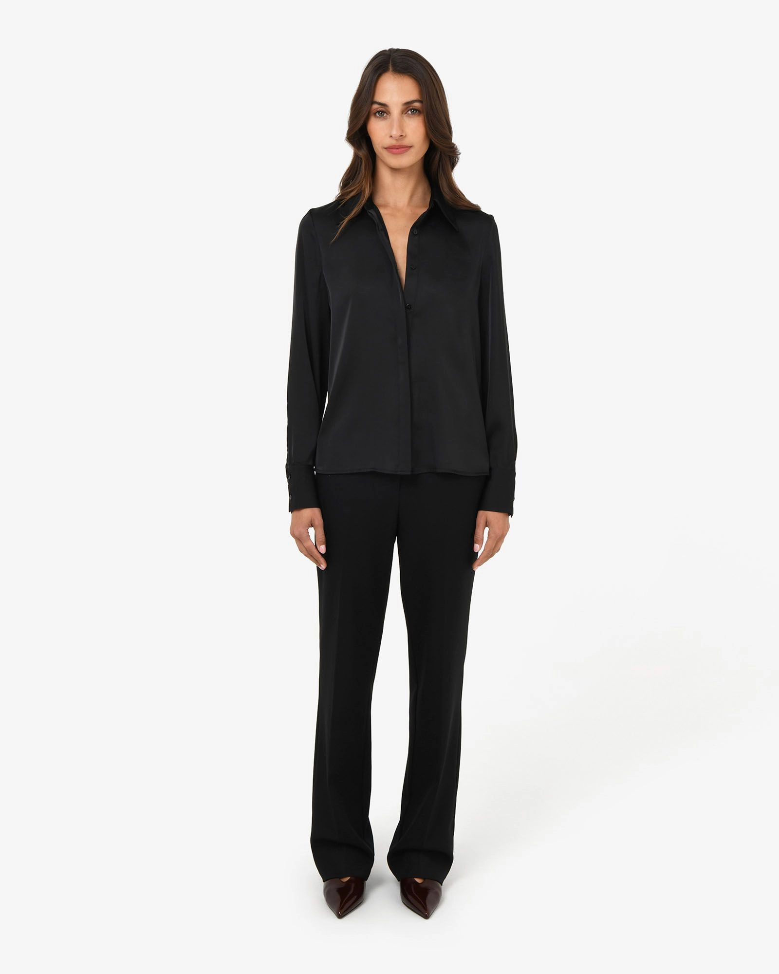 Forcast Clothing - Mae Satin Shirt 