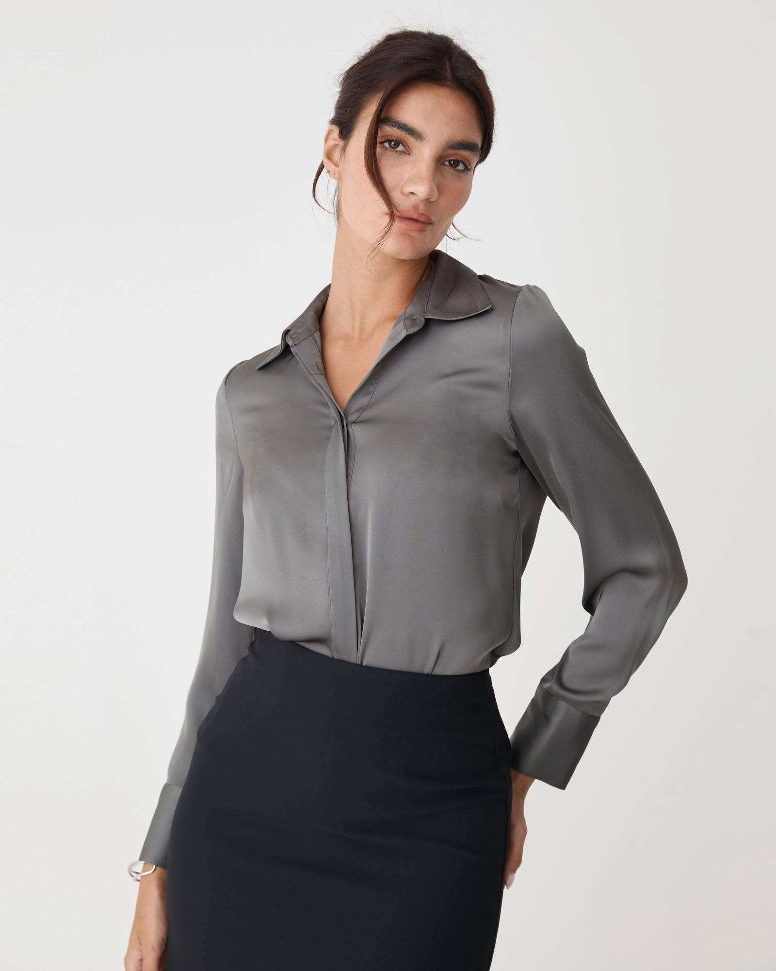 Forcast Clothing - Mae Satin Shirt