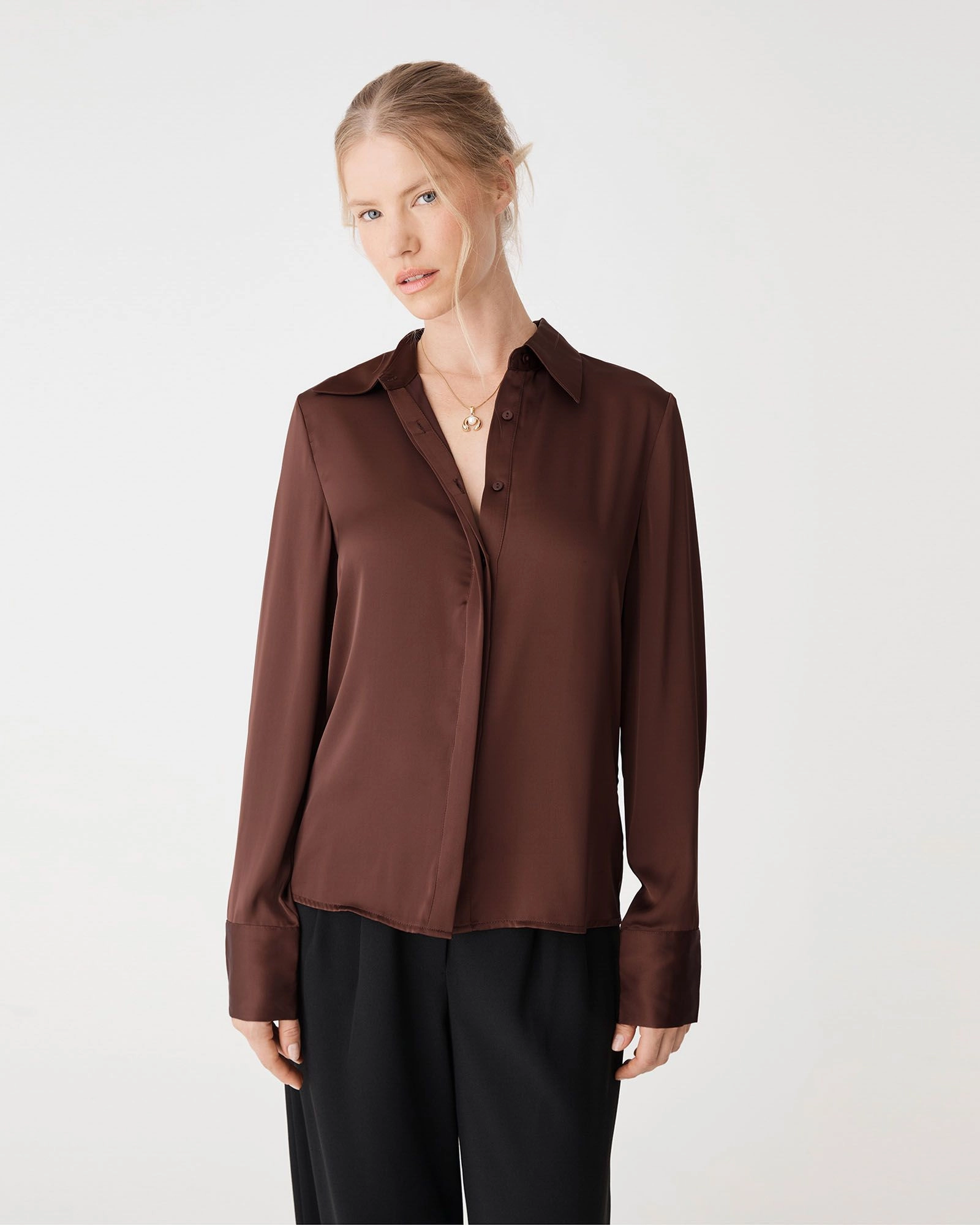 Forcast Clothing - Mae Satin Shirt