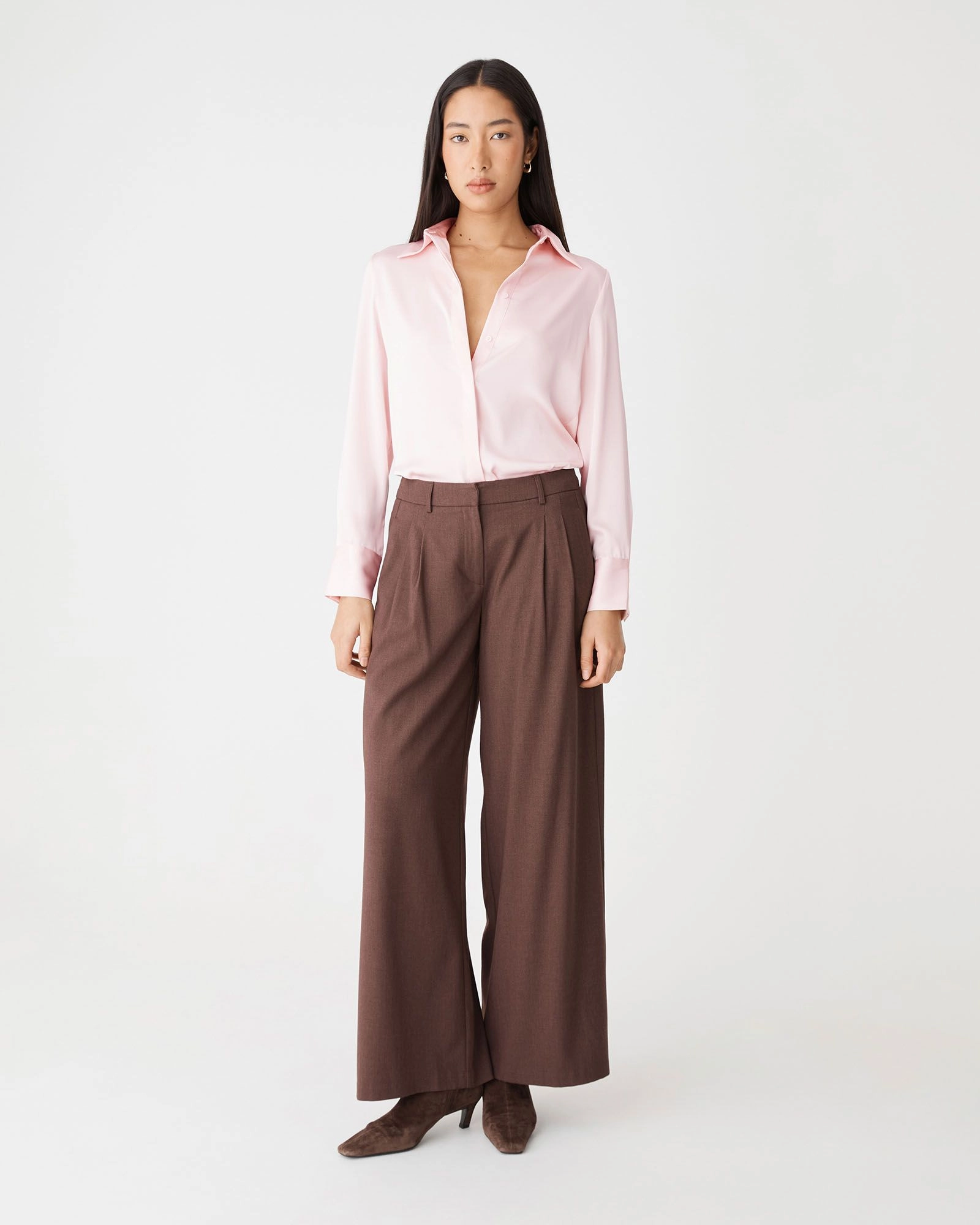 Forcast Clothing - Mae Satin Shirt 