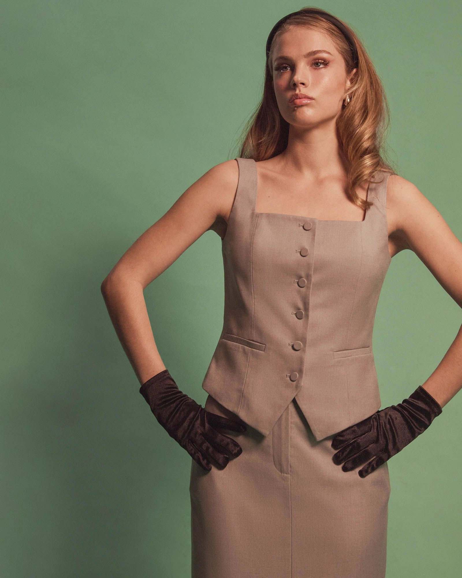 Forcast Clothing - Chloe Square Neck Vest
