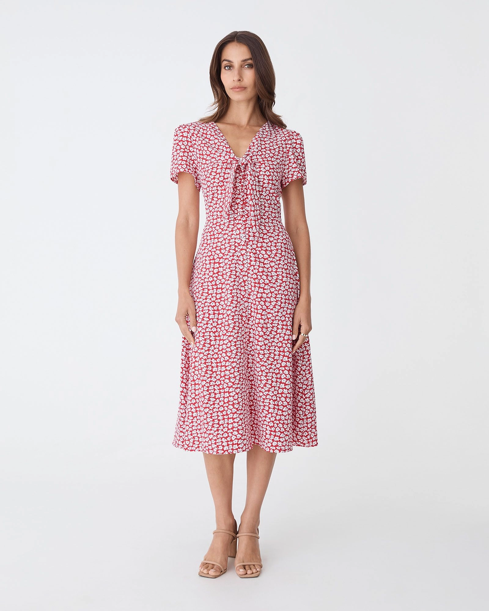 Forcast Clothing - Tara Floral Button Midi Dress