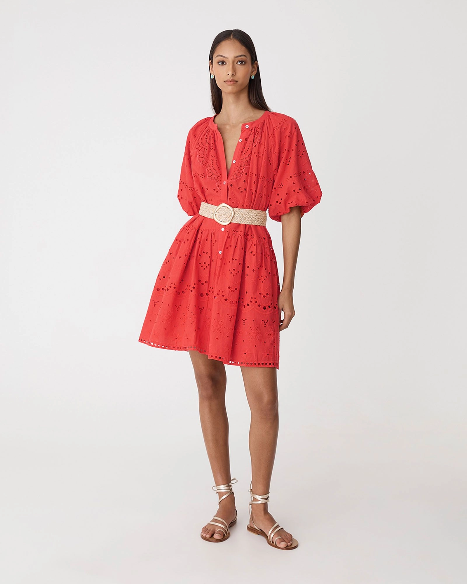Forcast Clothing - Lola Broderie Tiered Dress