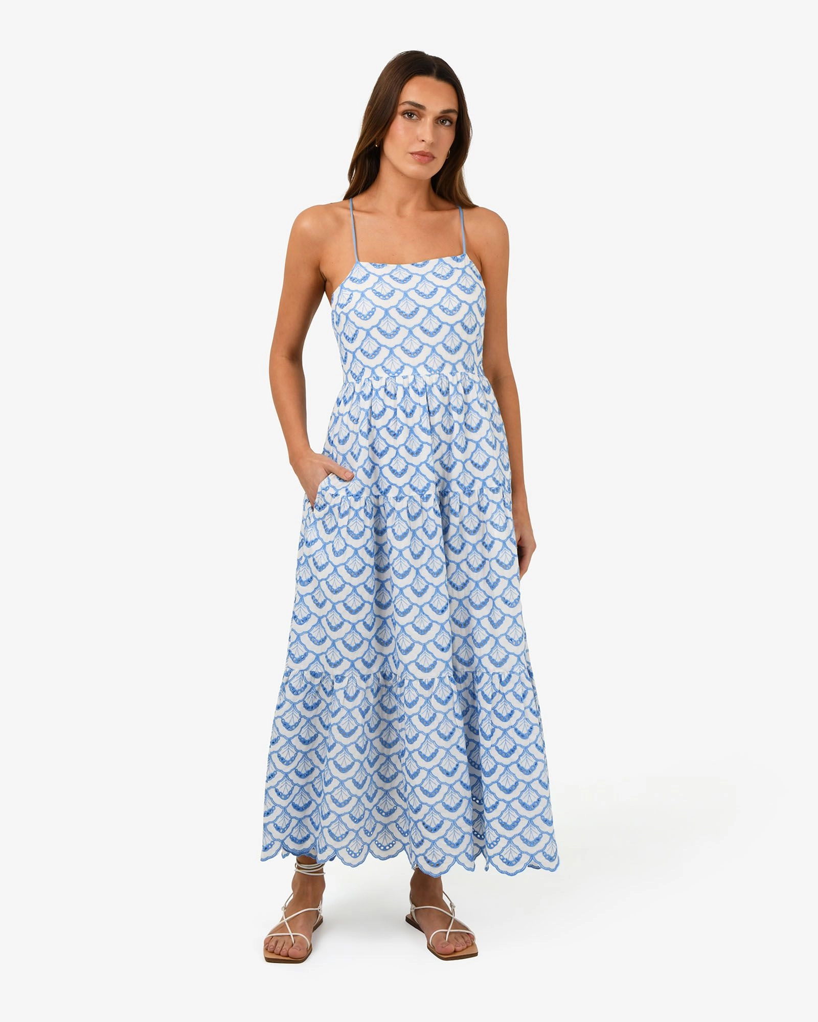 Forcast Clothing - Kela Embroidery Maxi Dress 