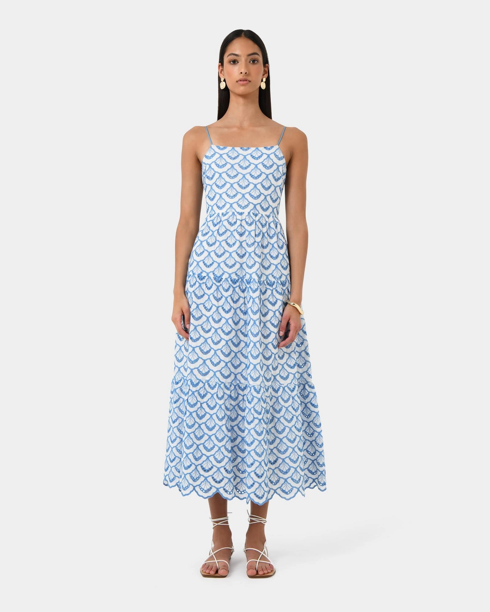 Forcast Clothing - Kela Embroidery Maxi Dress 