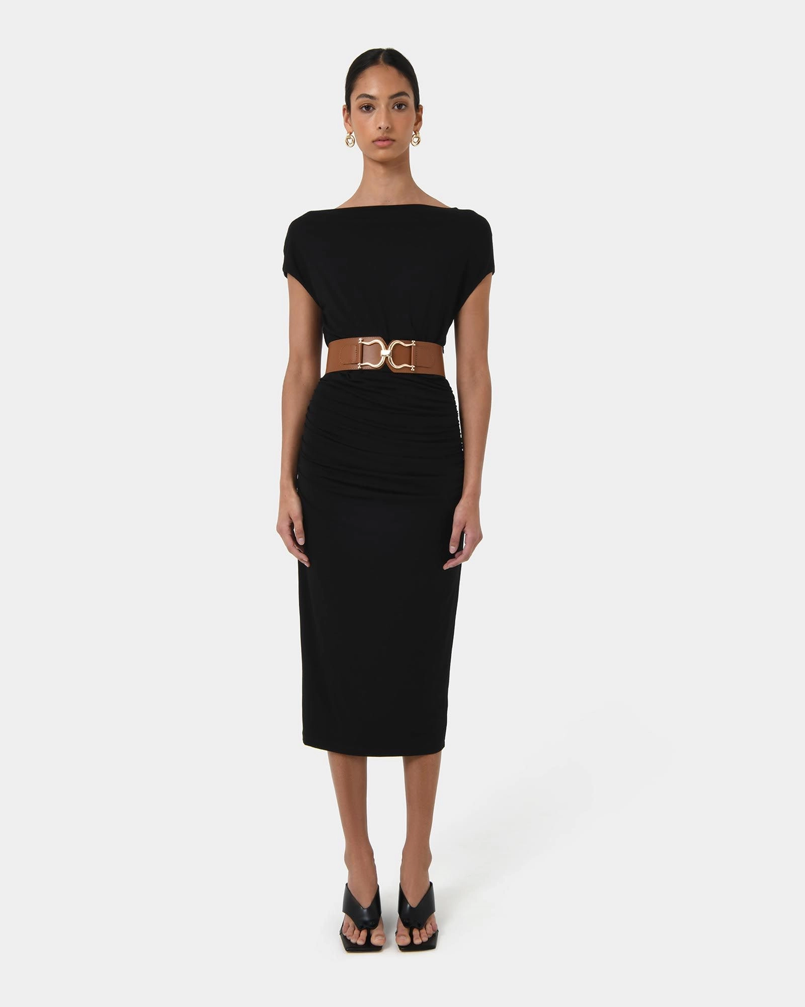 Forcast Clothing - Mia Ruched Jersey Dress