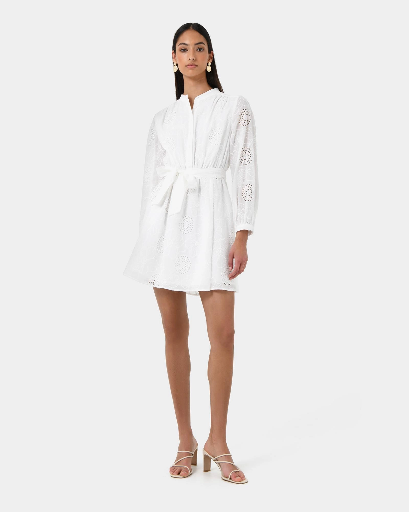 Forcast Clothing - Lea Cotton Tie Dress