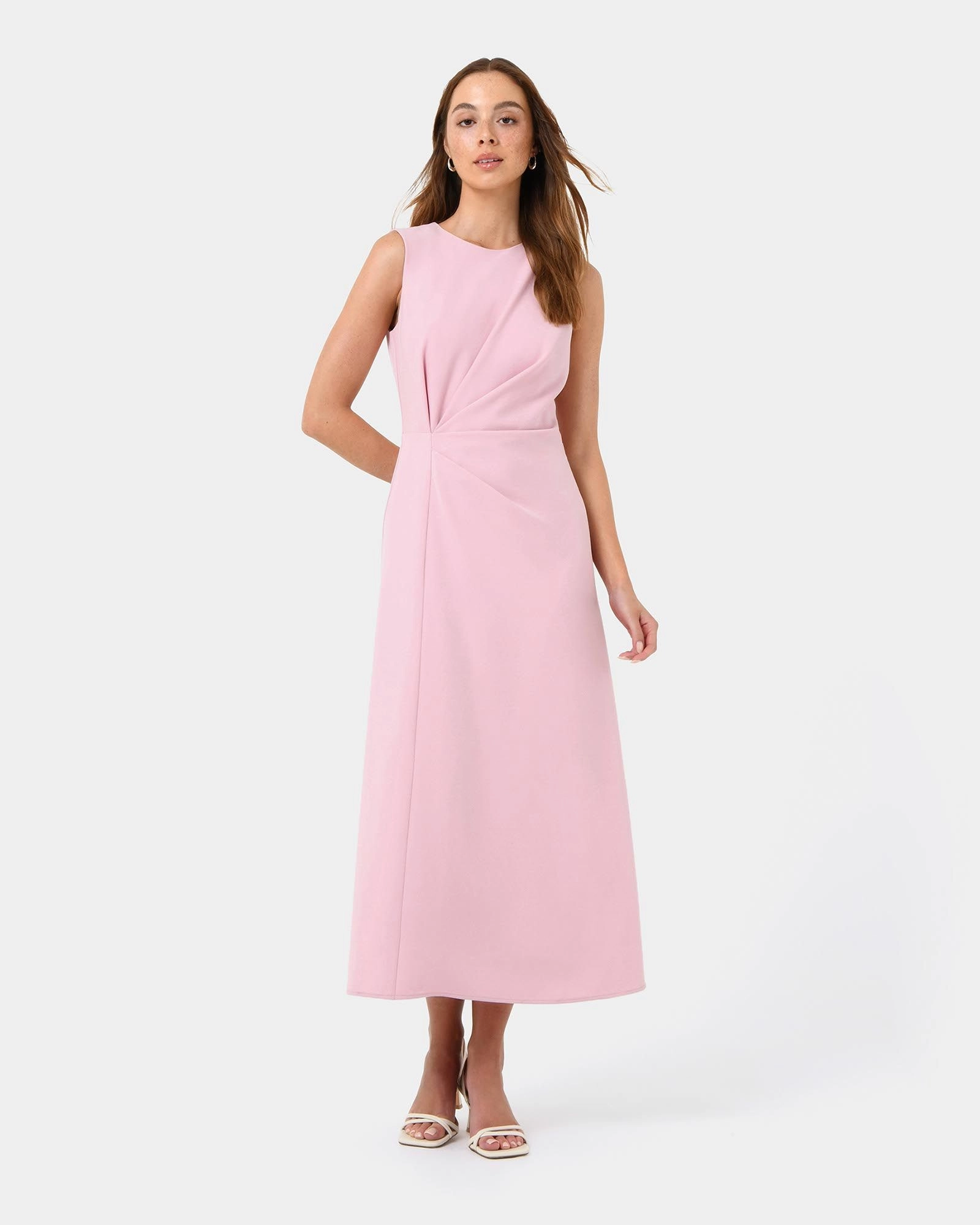 Forcast Clothing - Demi Ruched Midi Dress