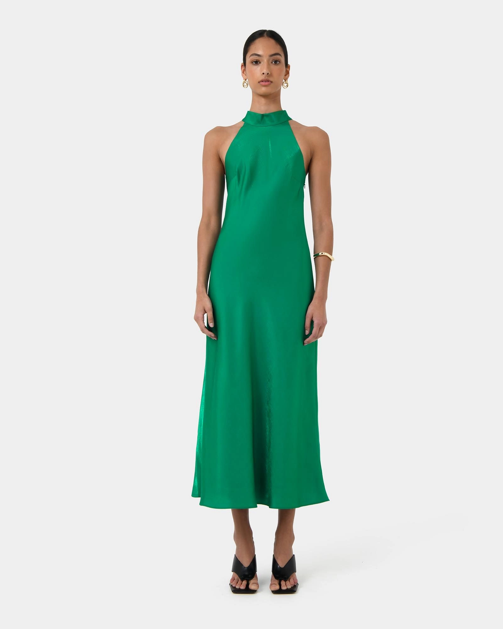 Forcast Clothing - Leana Satin Bias Maxi Dress
