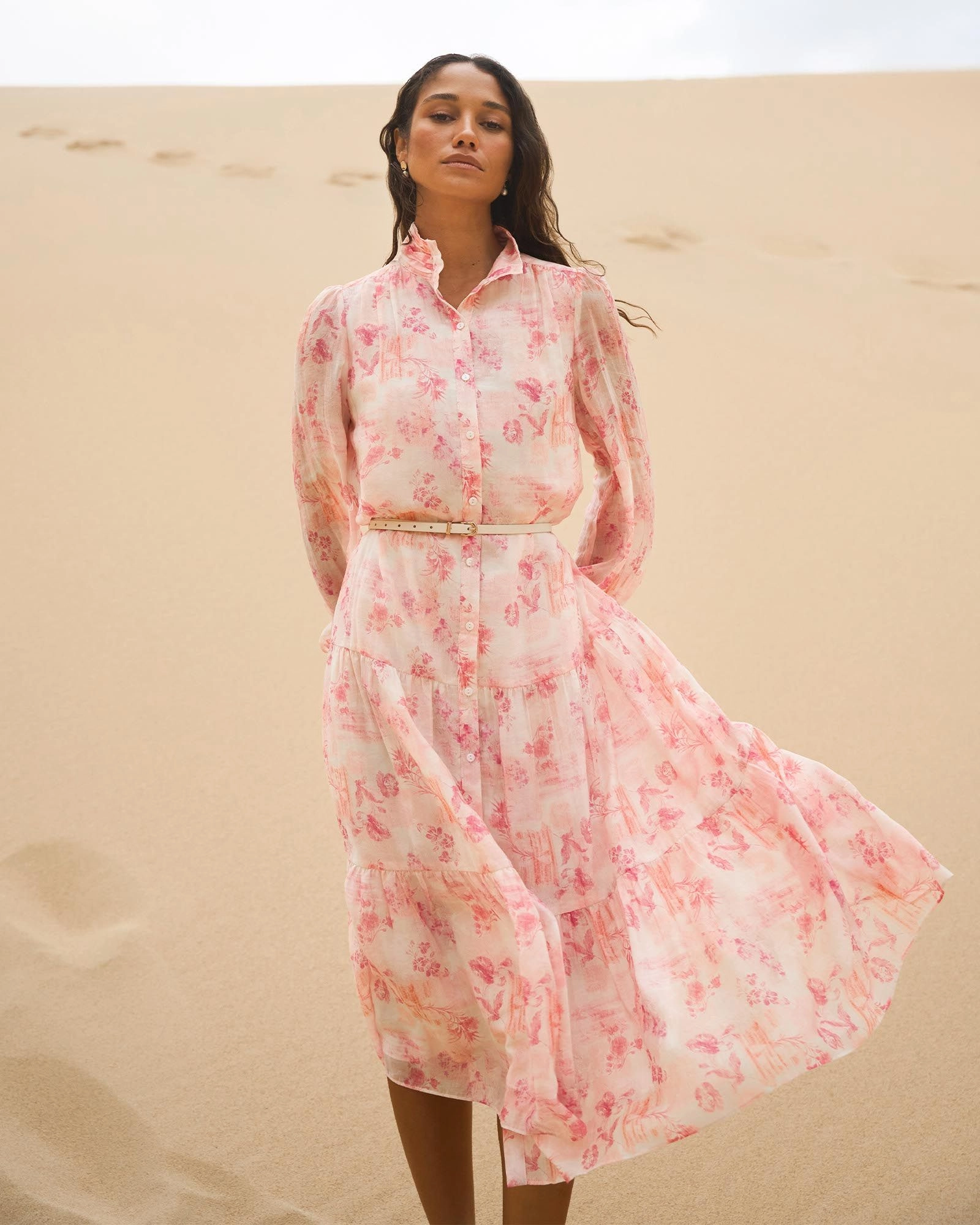 Forcast Clothing - Kalia Midi Floral Dress 