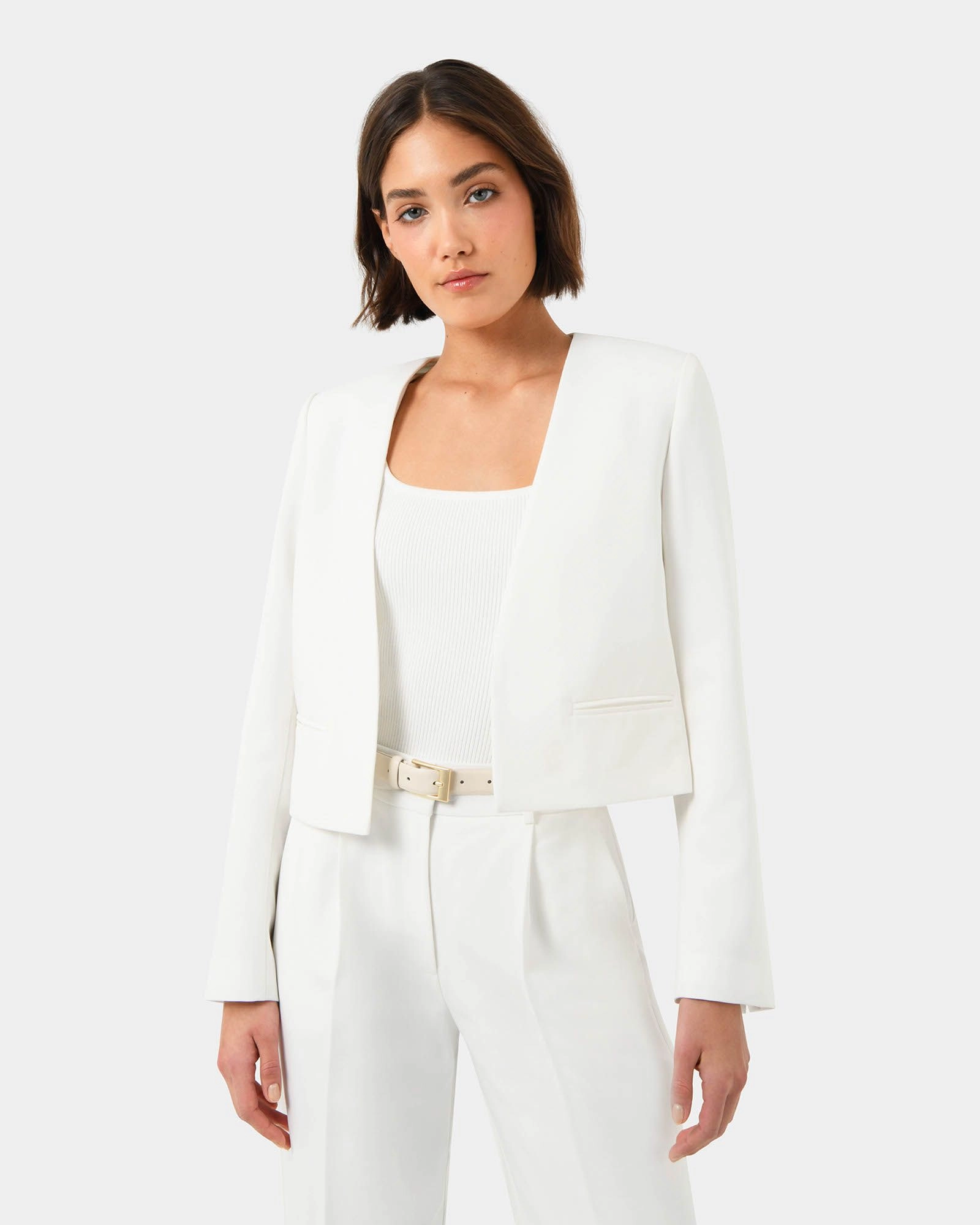 Forcast Clothing - Sofia Cropped Blazer