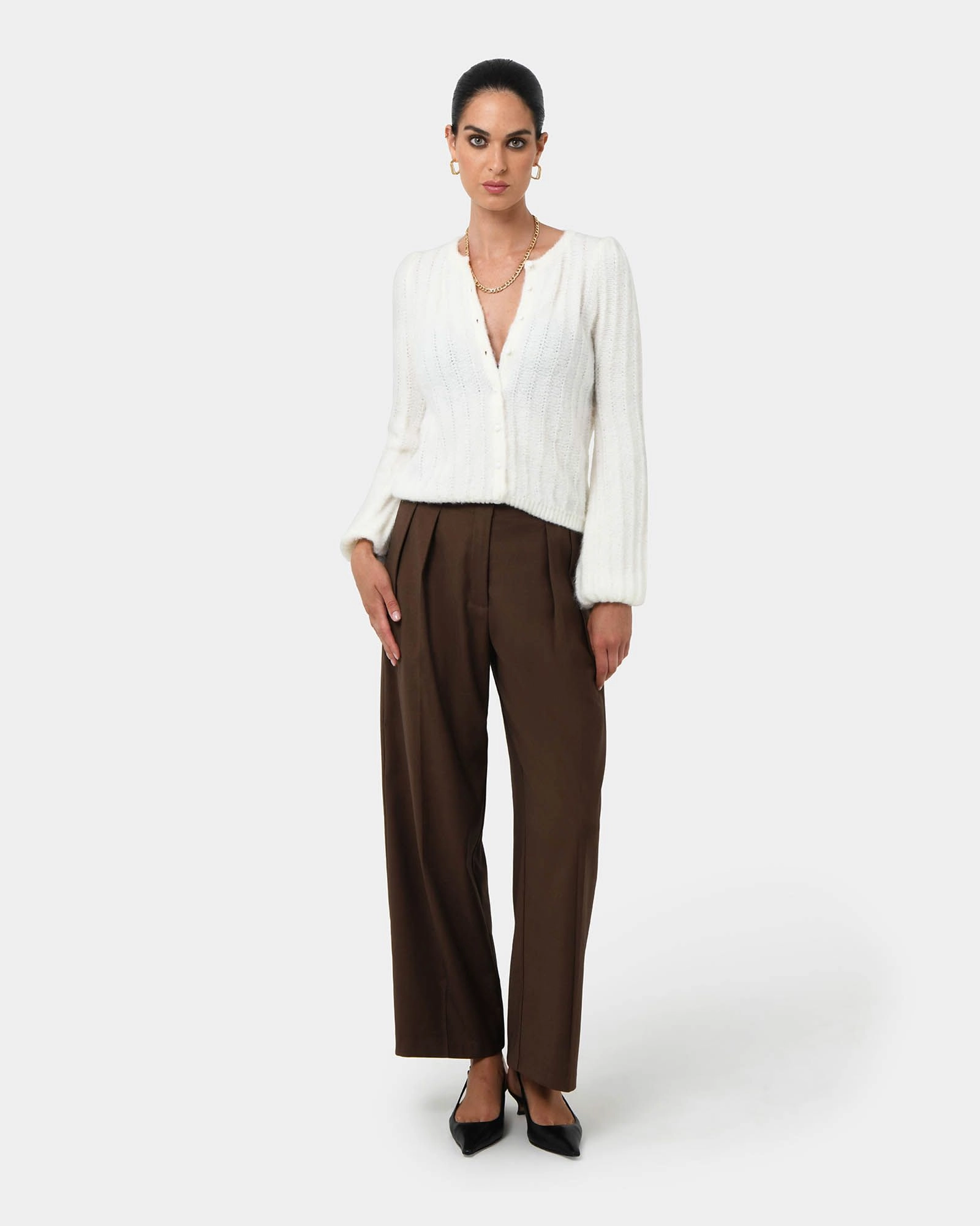 Forcast Clothing - Aura Fluffy Knit Cardigan