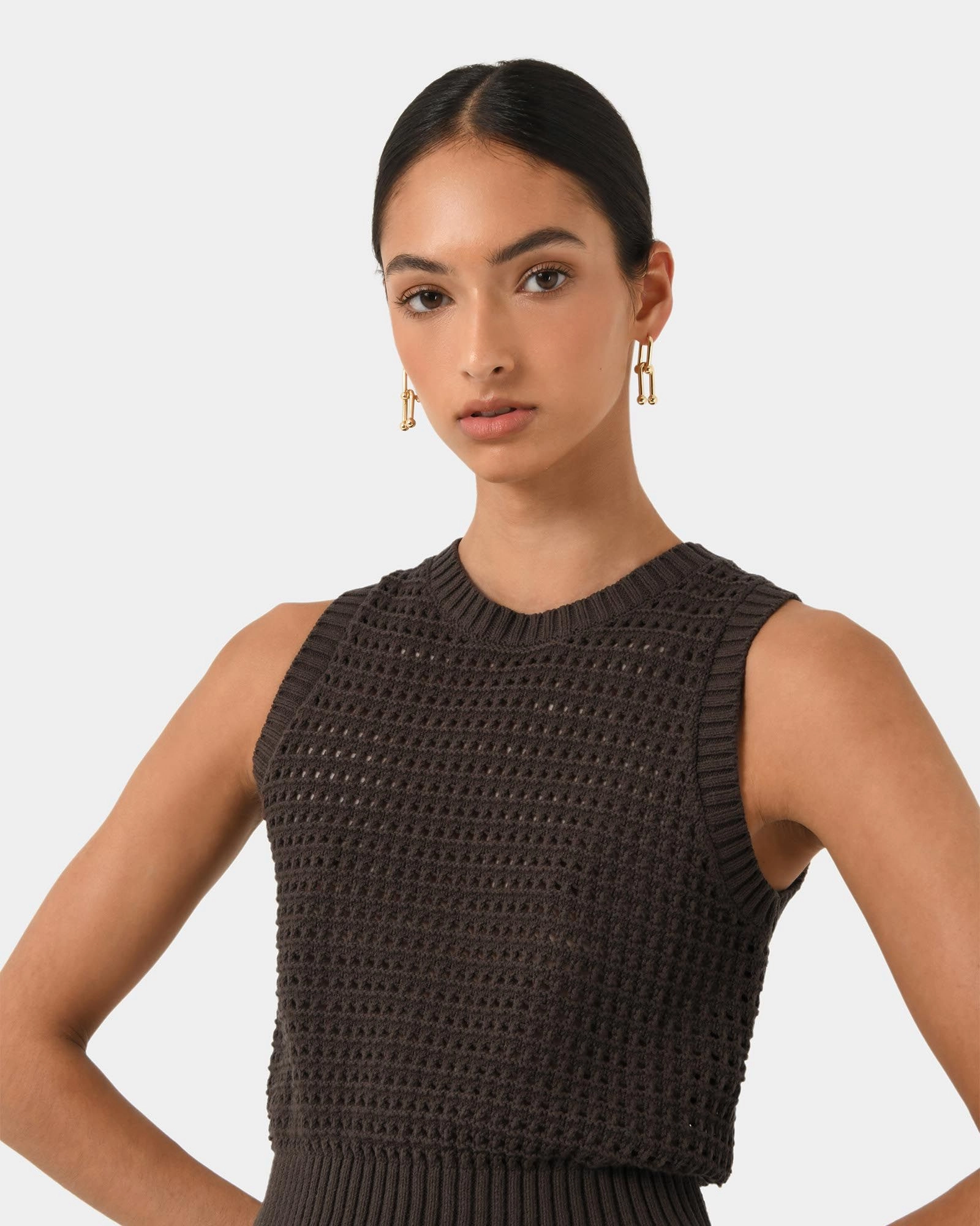 Forcast Clothing - Quinta Open Knit Top