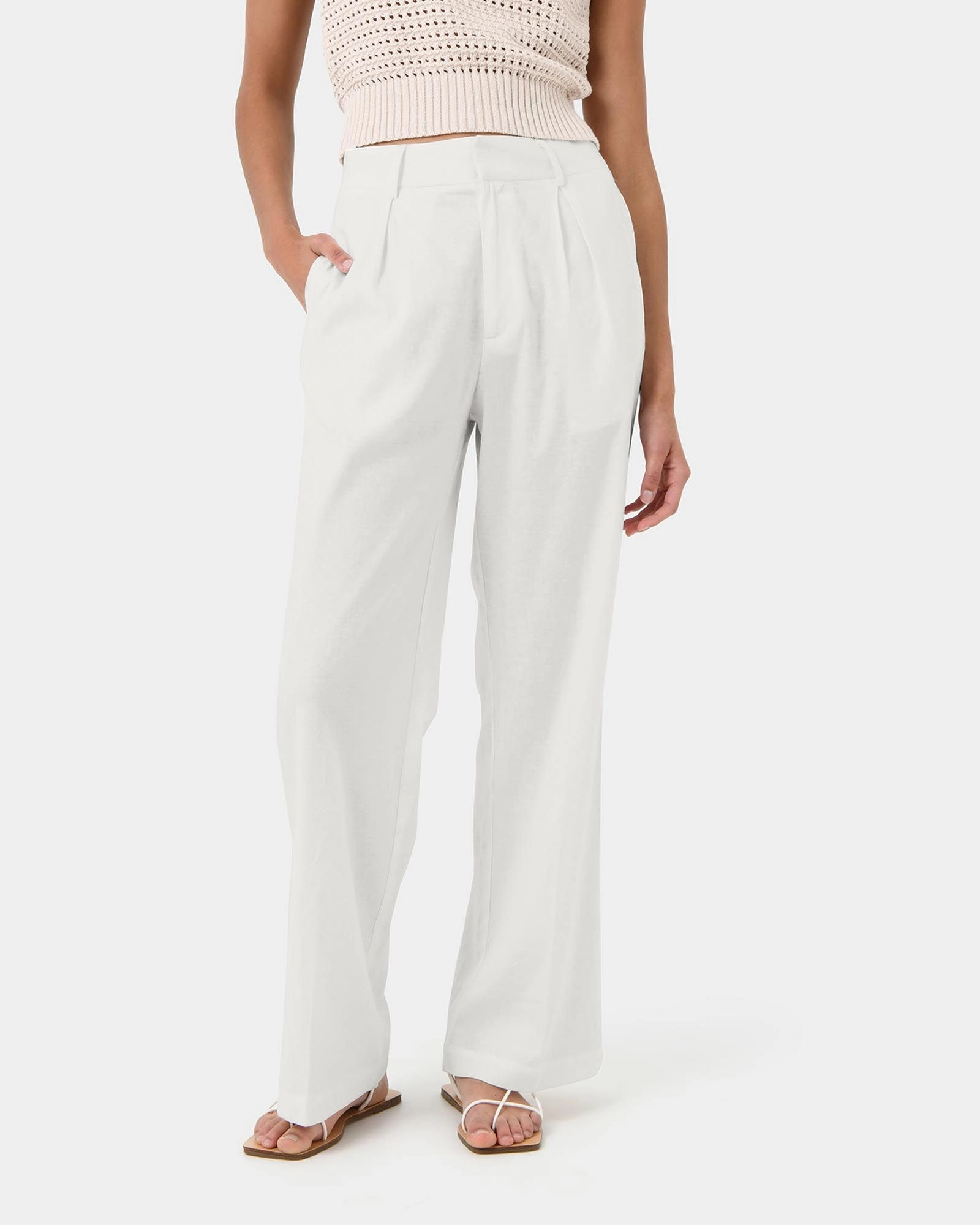 Forcast Clothing - Perry Linen Tailored Pants