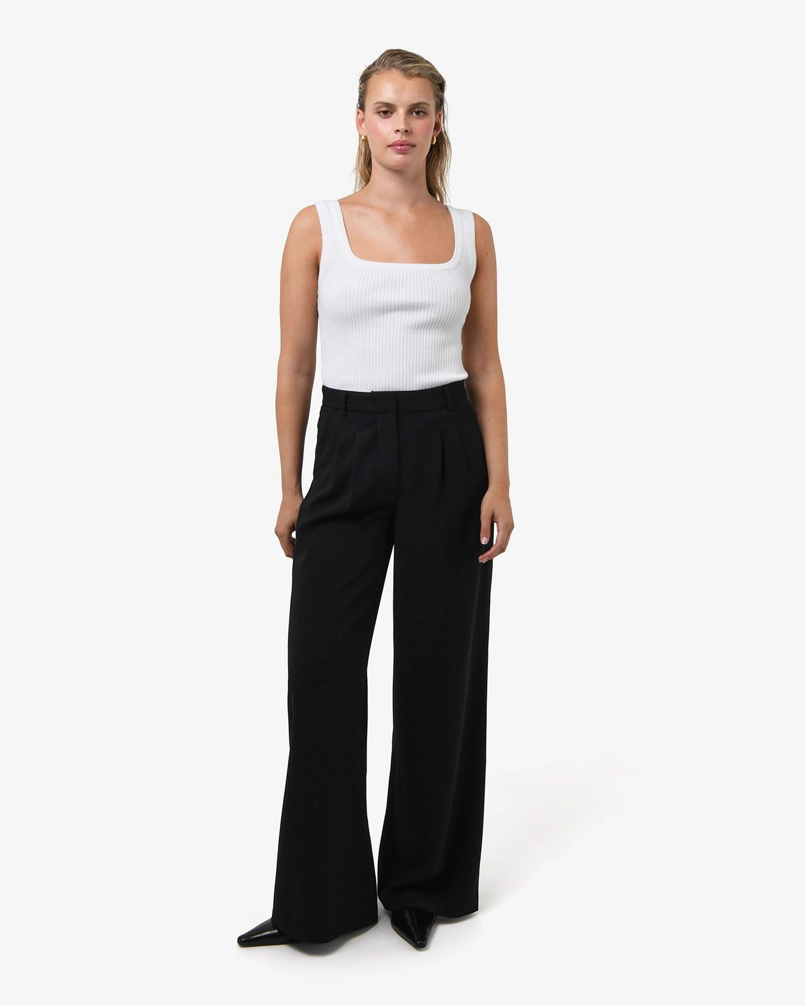 Forcast Clothing - Rumy Wide Leg Tailored Pants