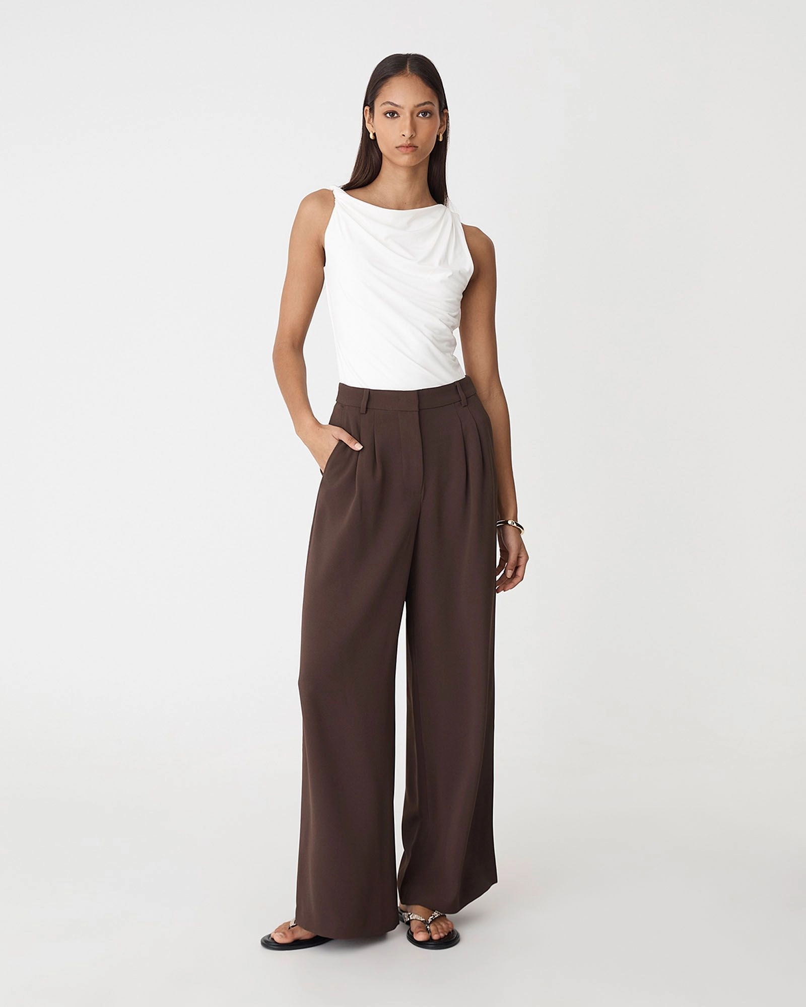 Forcast Clothing - Rumy Wide Leg Tailored Pants