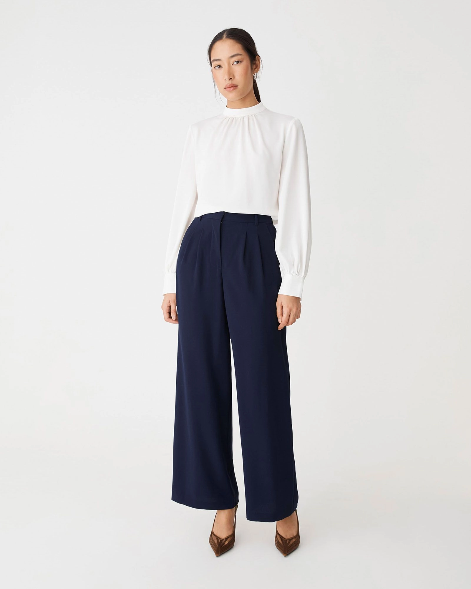 Forcast Clothing - Rumy Wide Leg Tailored Pants