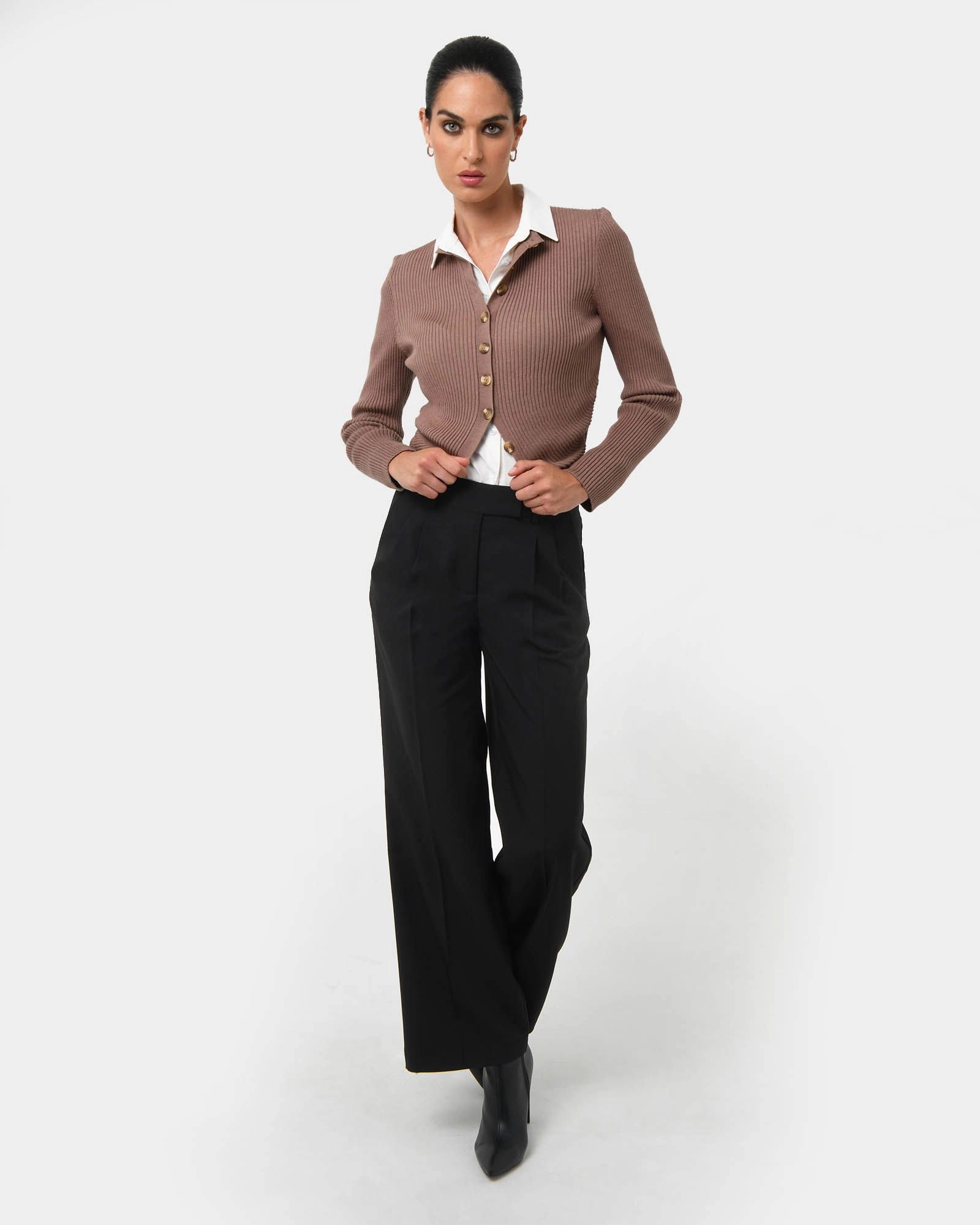 Forcast Clothing - Amera Wide Leg Tailored Pants