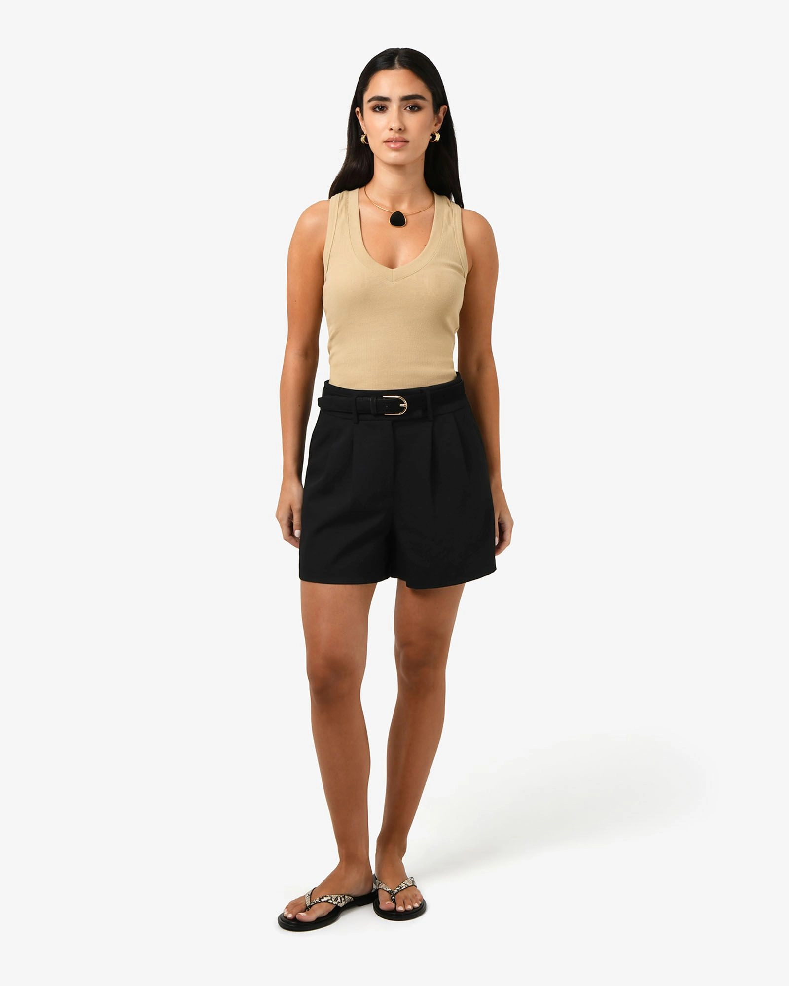 Forcast Clothing - Lexee Pleat Front Short