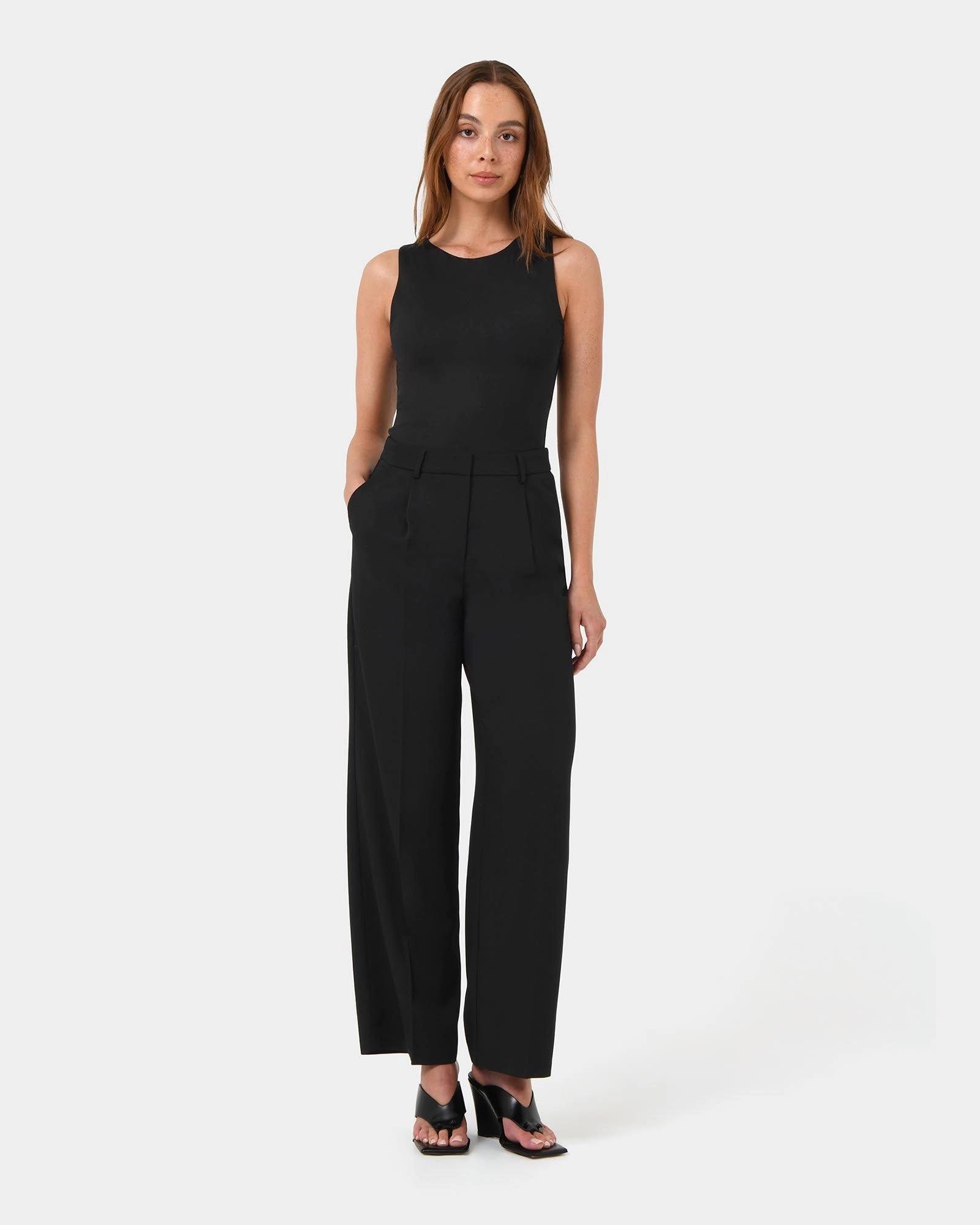 Forcast Clothing - Lexee Tailored Wide Leg Pants