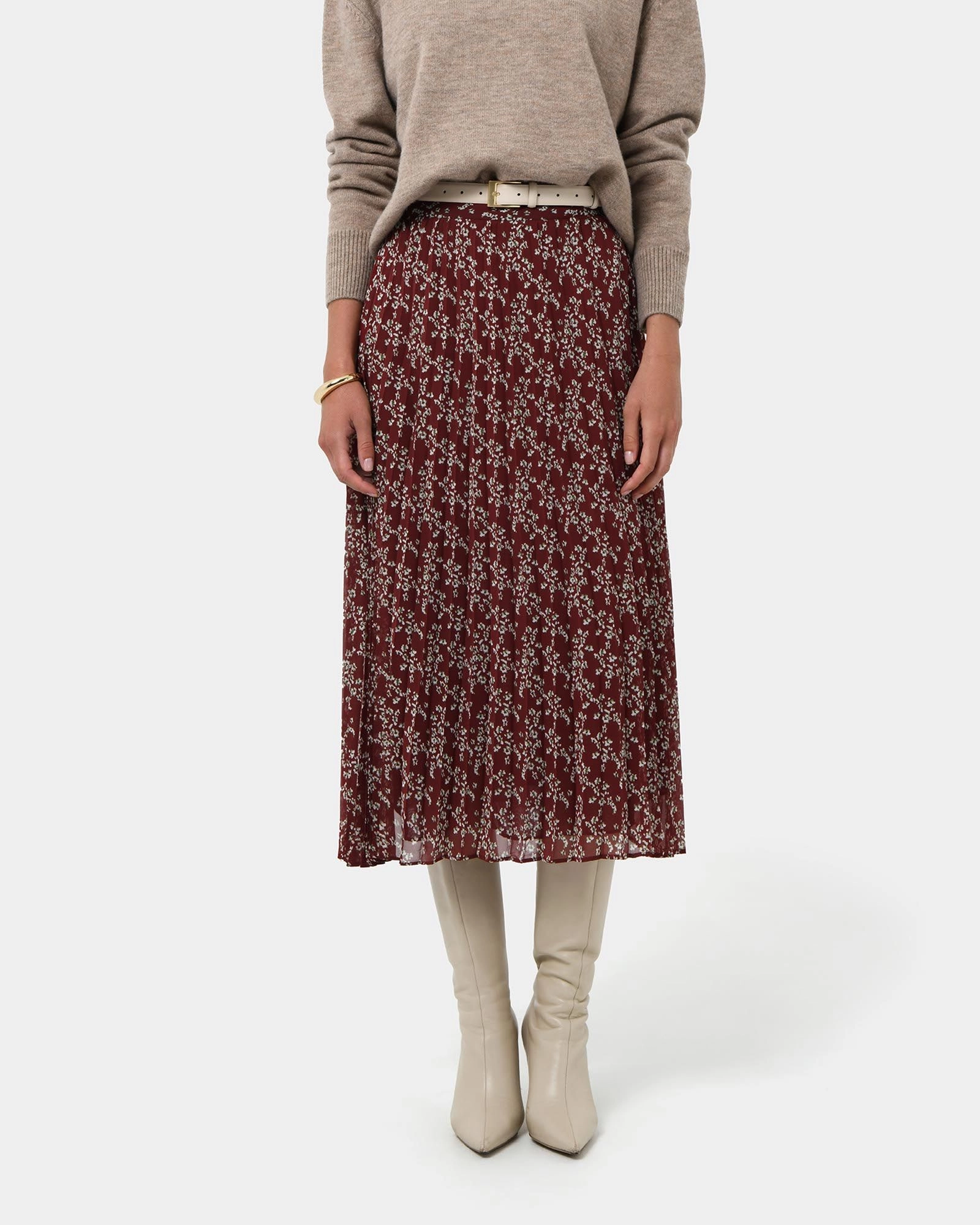 Forcast CLothing - Rema Floral Pleated Skirt