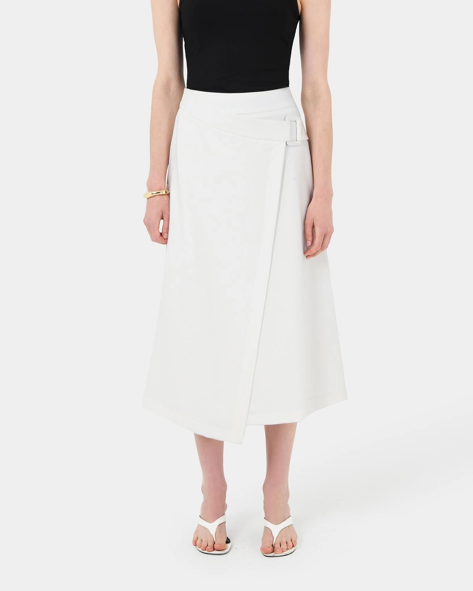 Forcast Clothing - Sofia Wrap Midi Skirt