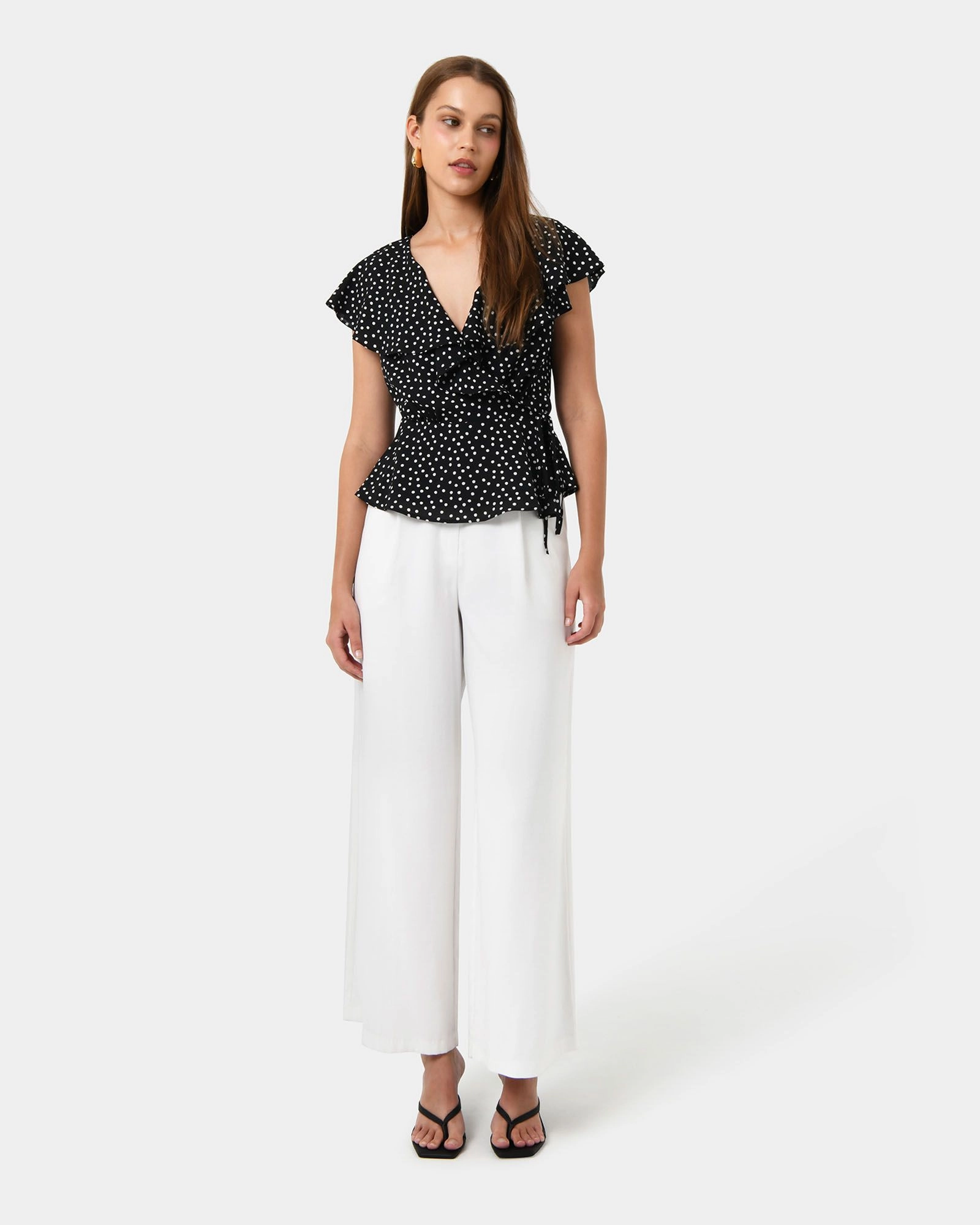 Forcast Clothing - Jules Ruffle Wrap Blouse