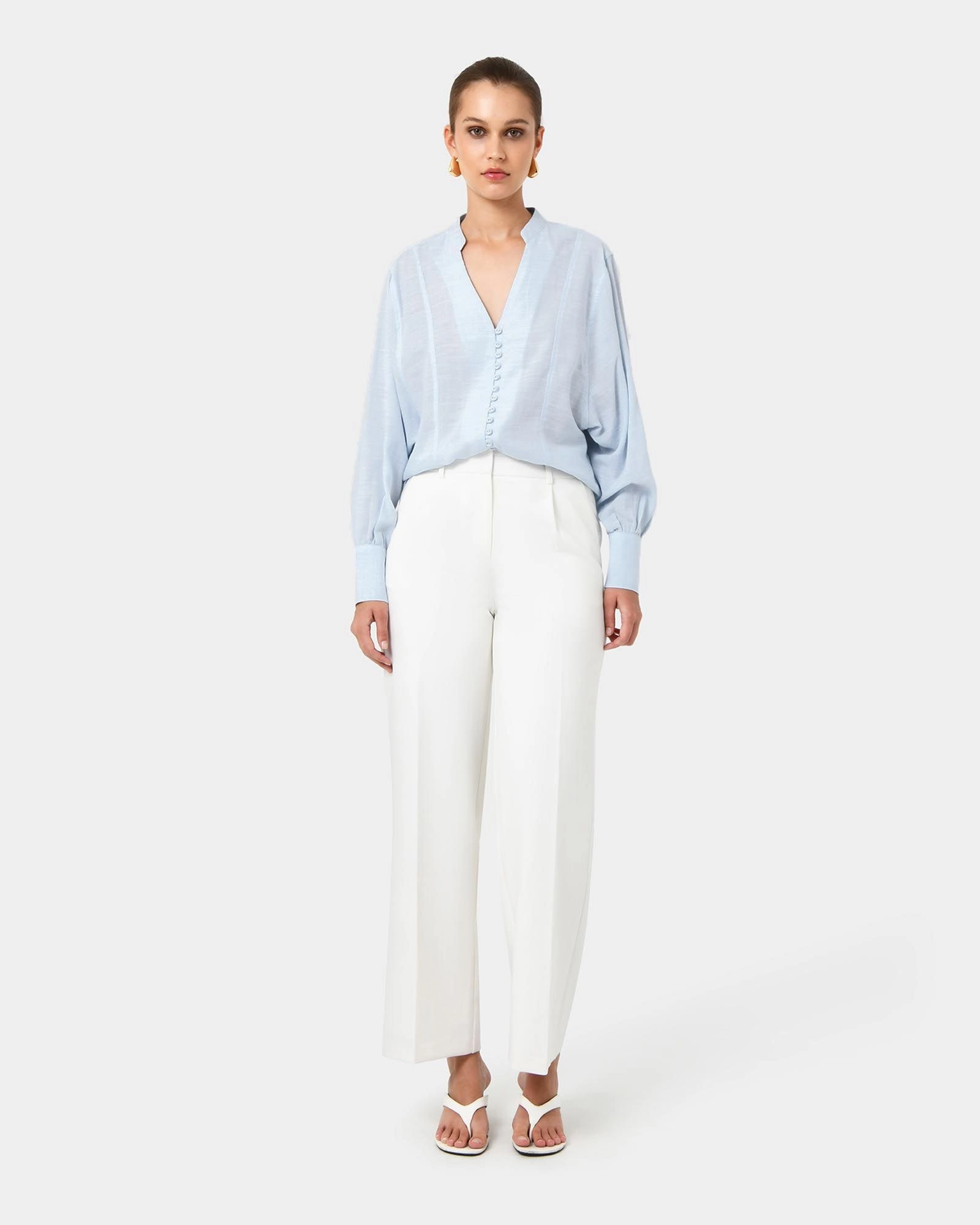 Forcast Clothing - Helena Draped Sleeve Blouse