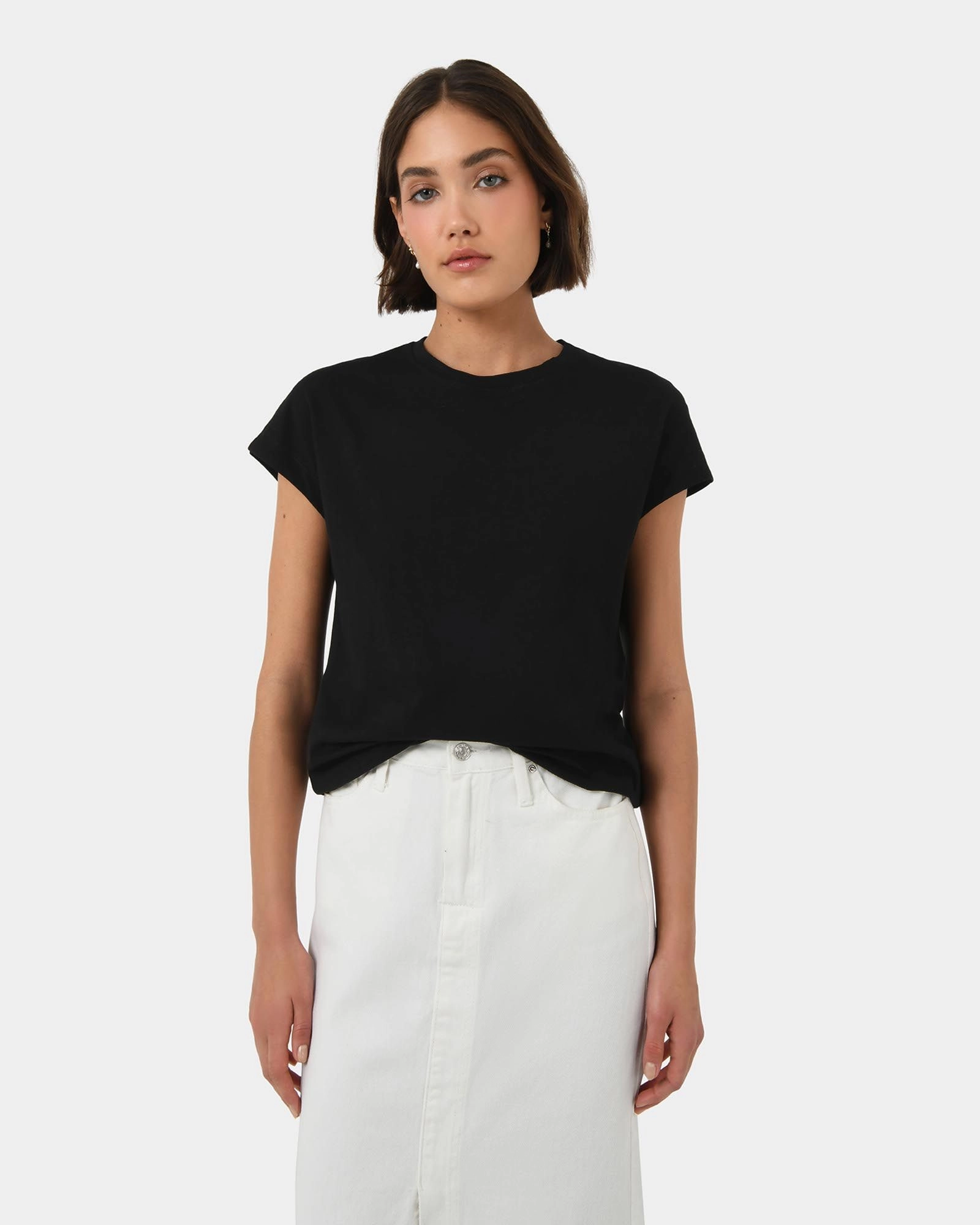 Forcast Clothing - Sara Cotton Tee