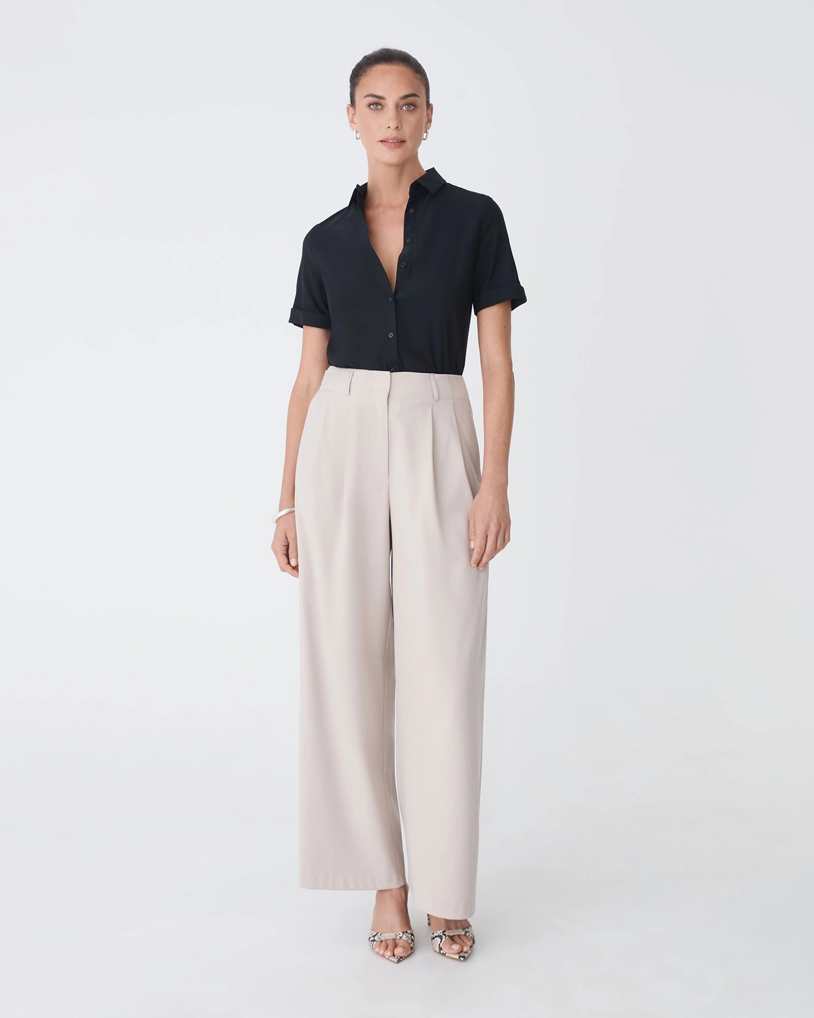 Forcast Clothing - Morgan Short Sleeve Cuff Shirt