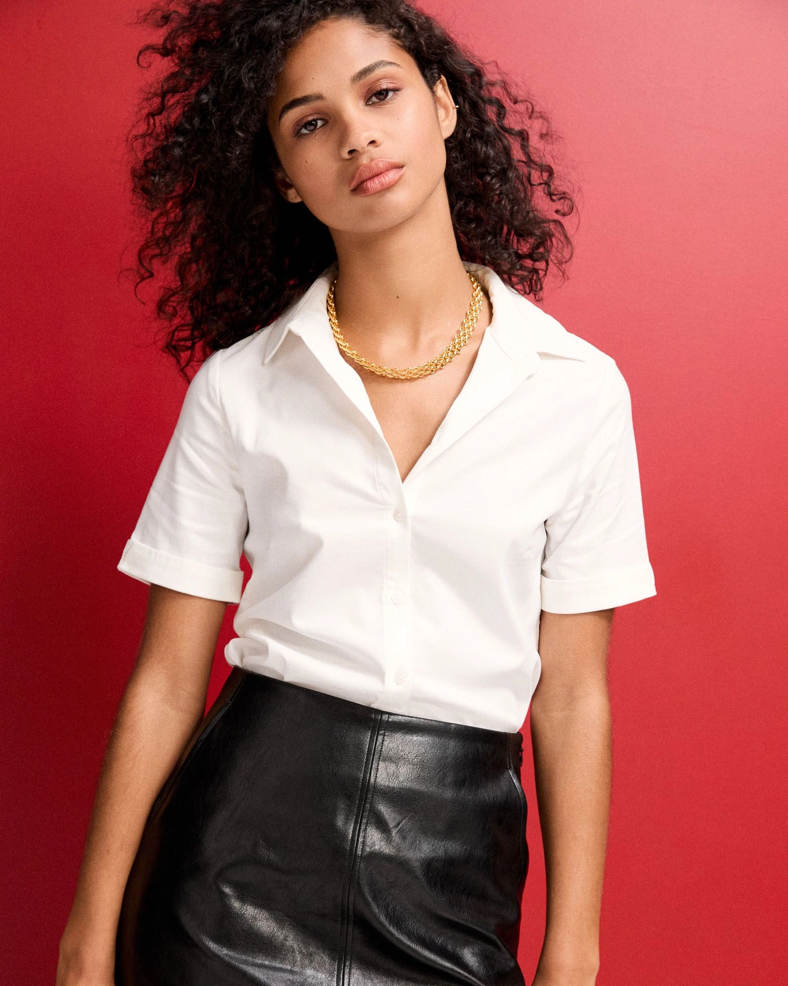 Forcast Clothing - Morgan Short Sleeve Cuff Shirt
