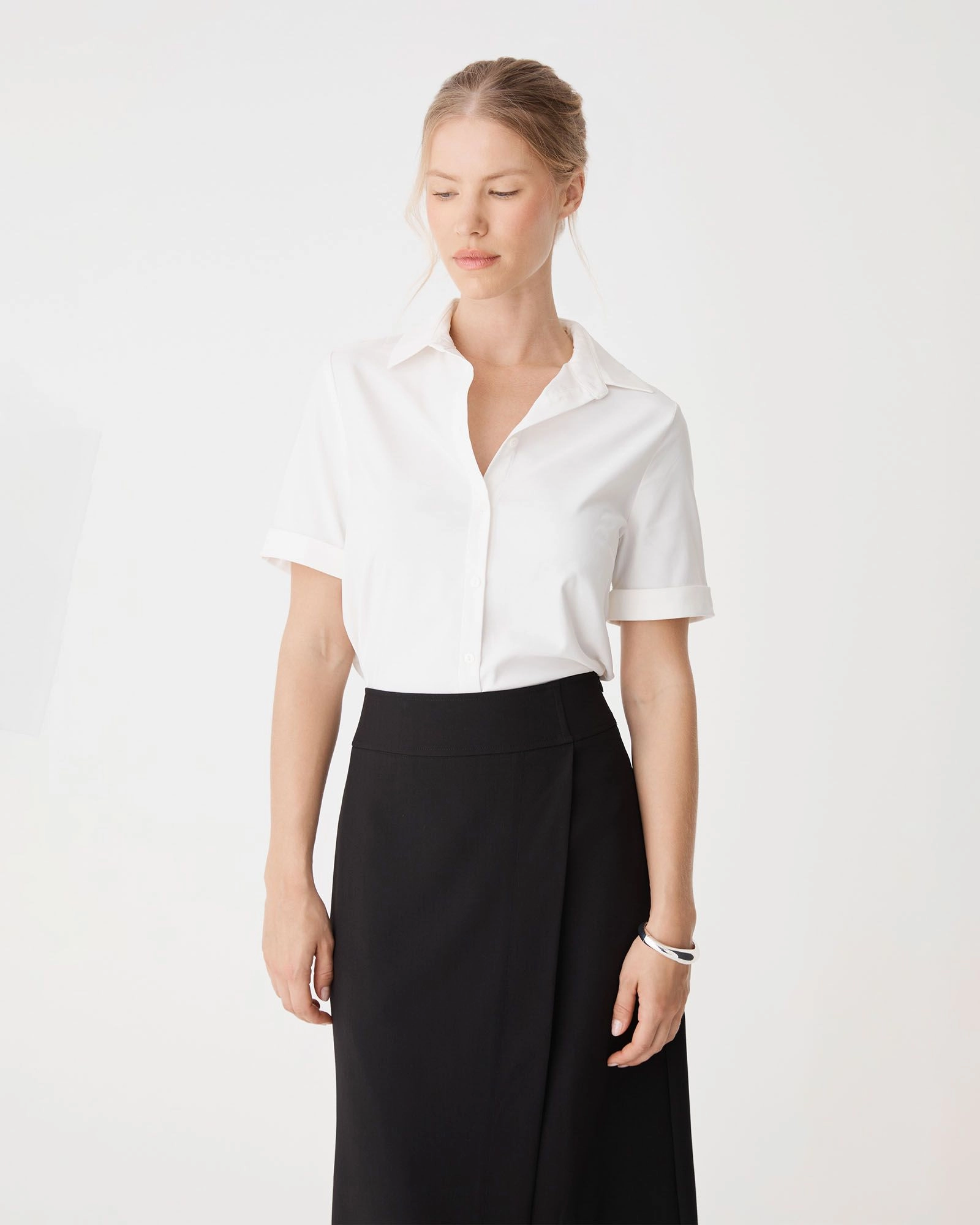 Forcast Clothing - Morgan Short Sleeve Cuff Shirt
