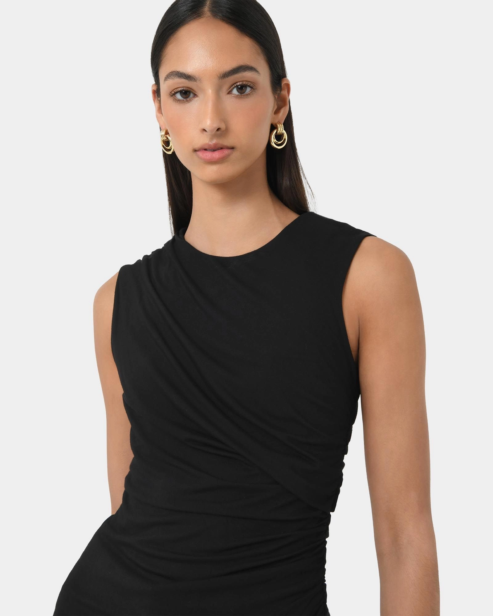 Forcast Clothing - Mia Ruched Jersey Top