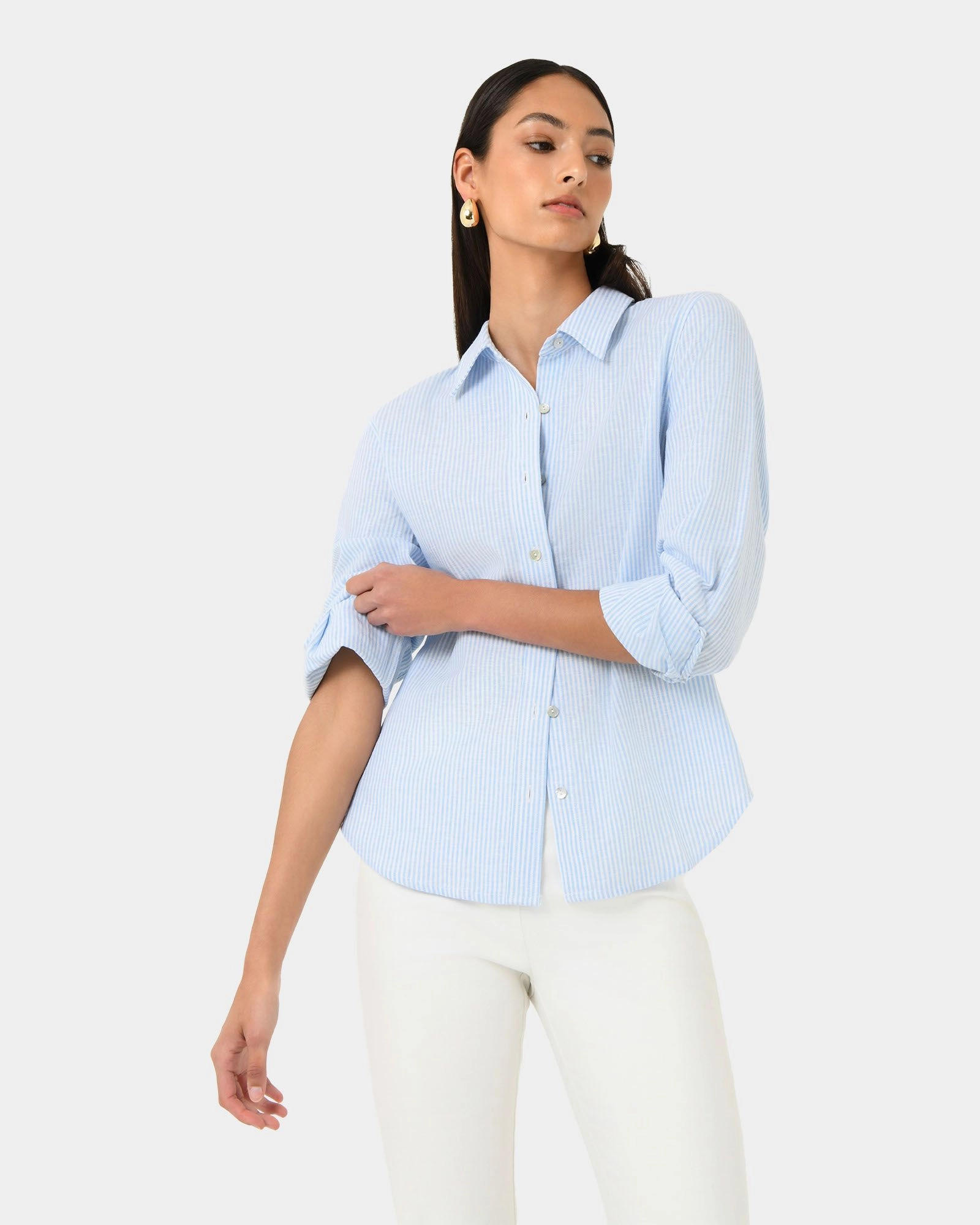Forcast Clothing - Sam Linen Relaxed Shirt