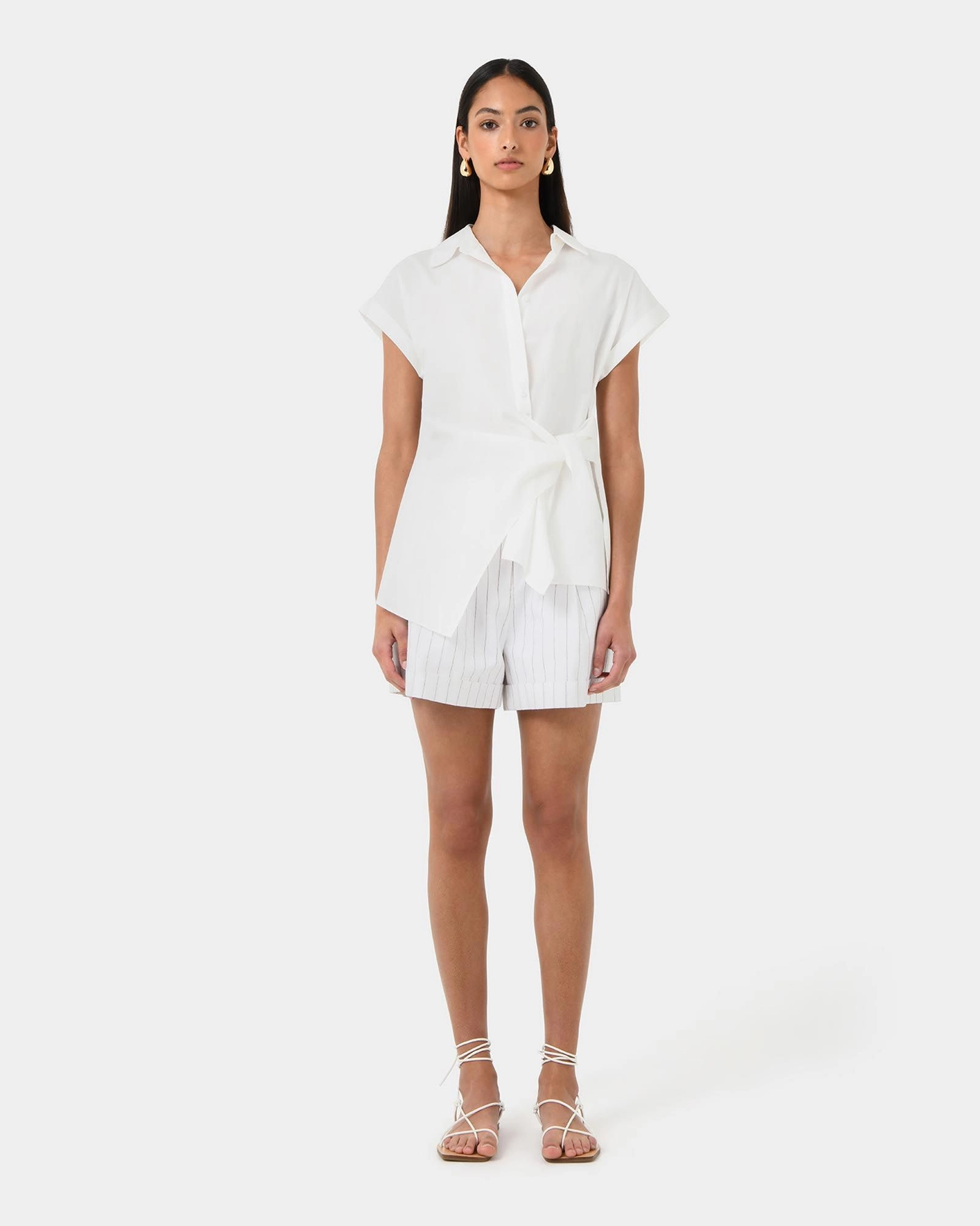 Forcast Clothing - Zalia Tie Button Shirt