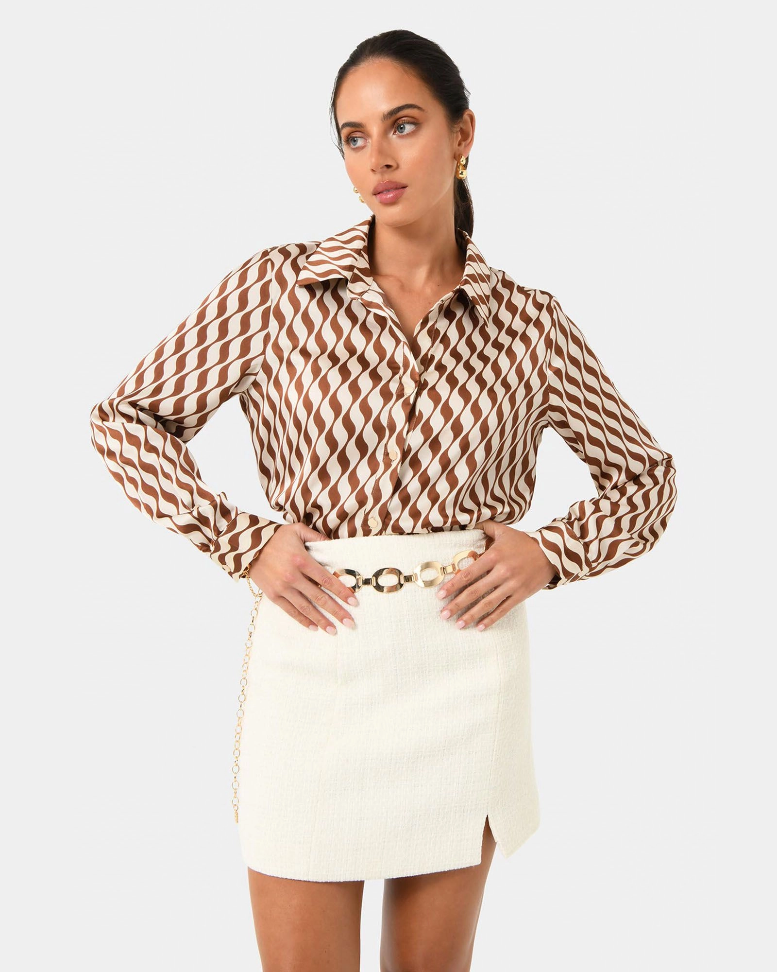 Forcast Clothing - Inka Print Relaxed Shirt 