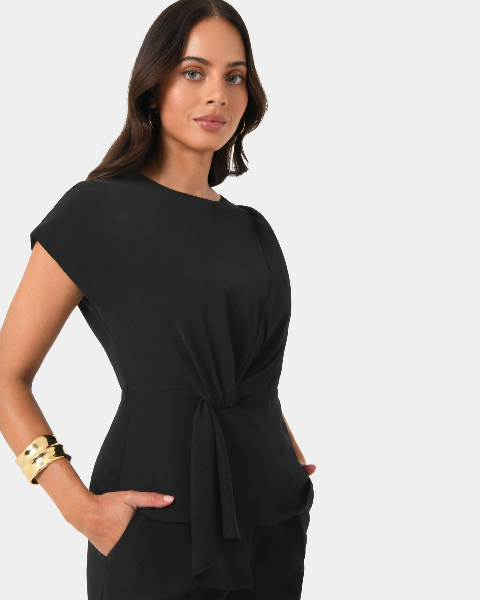 Forcast Clothing - Athena Draped Top