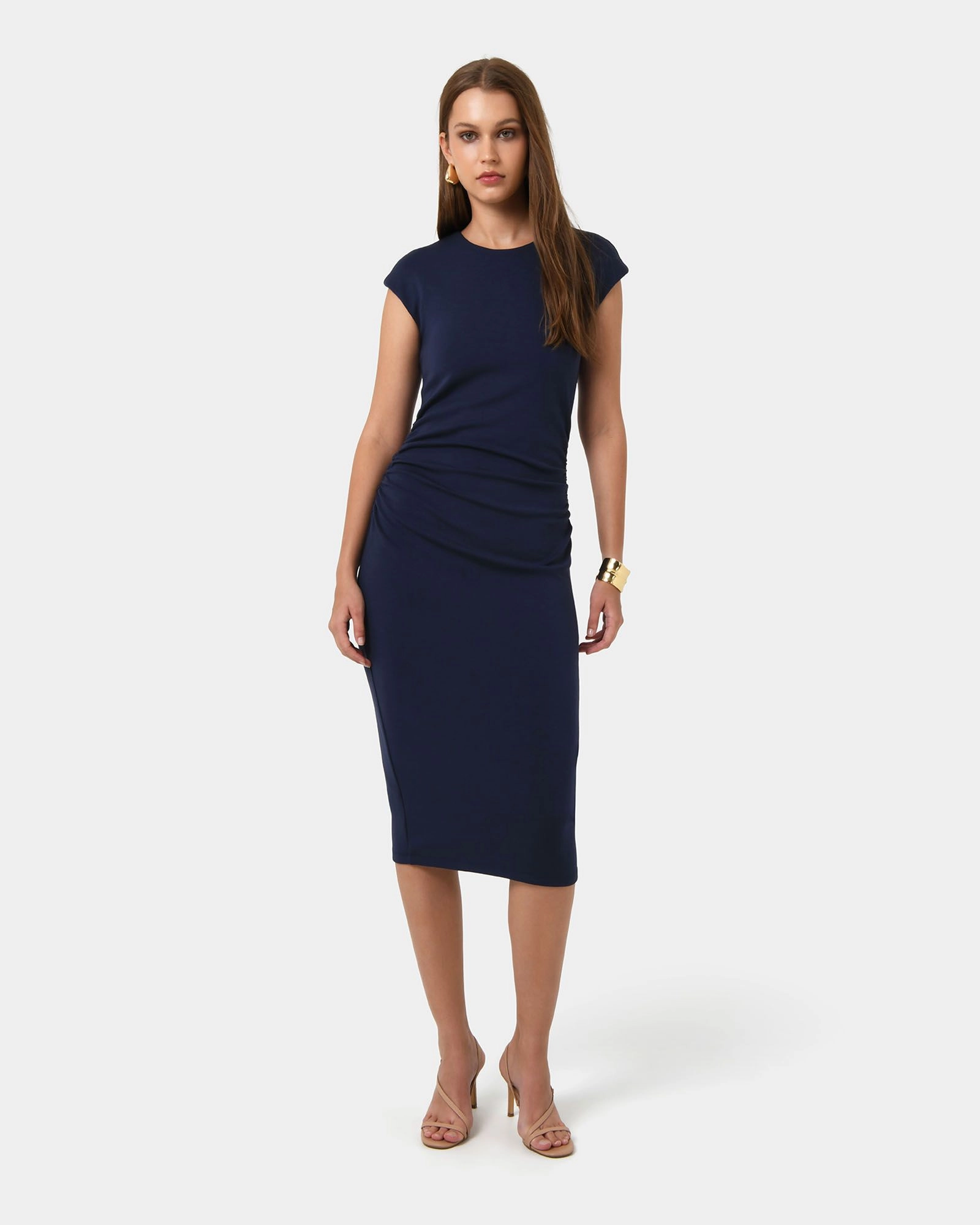 Forcast Clothing - Lulu Ruched Midi Dress