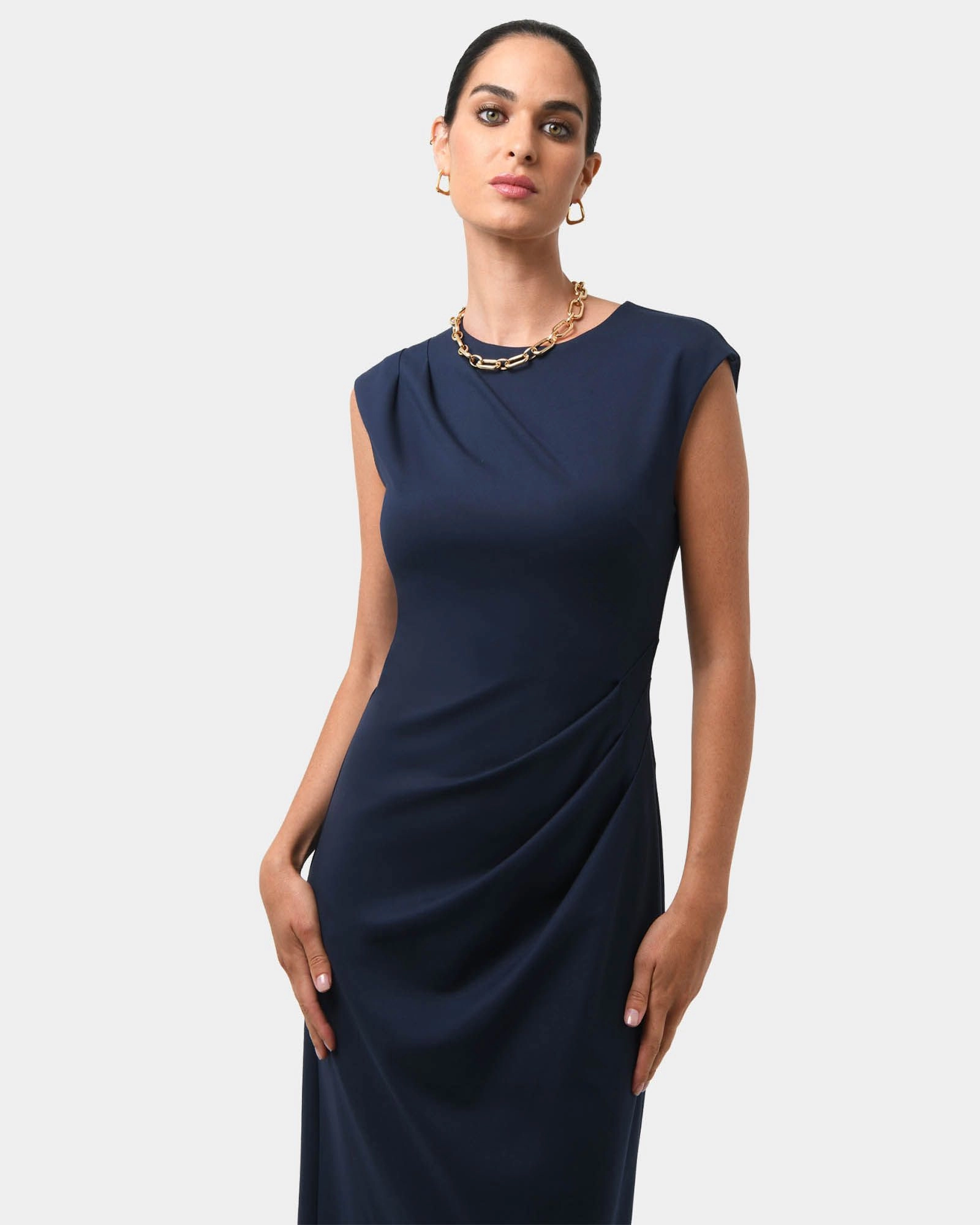 Forcast Clothing - Adele Pleated Midi Dress