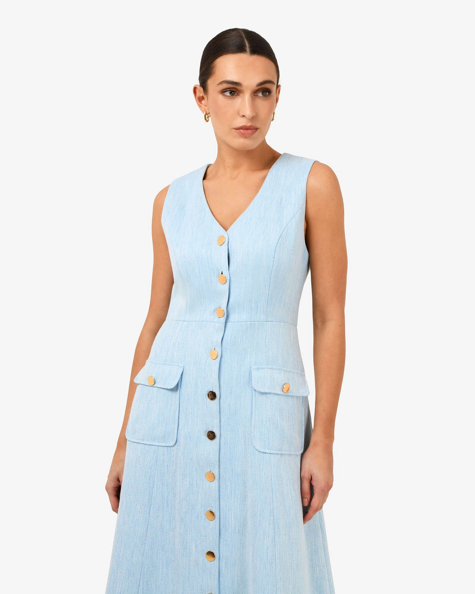 Forcast Clothing - Valena Tweed Midi Dress