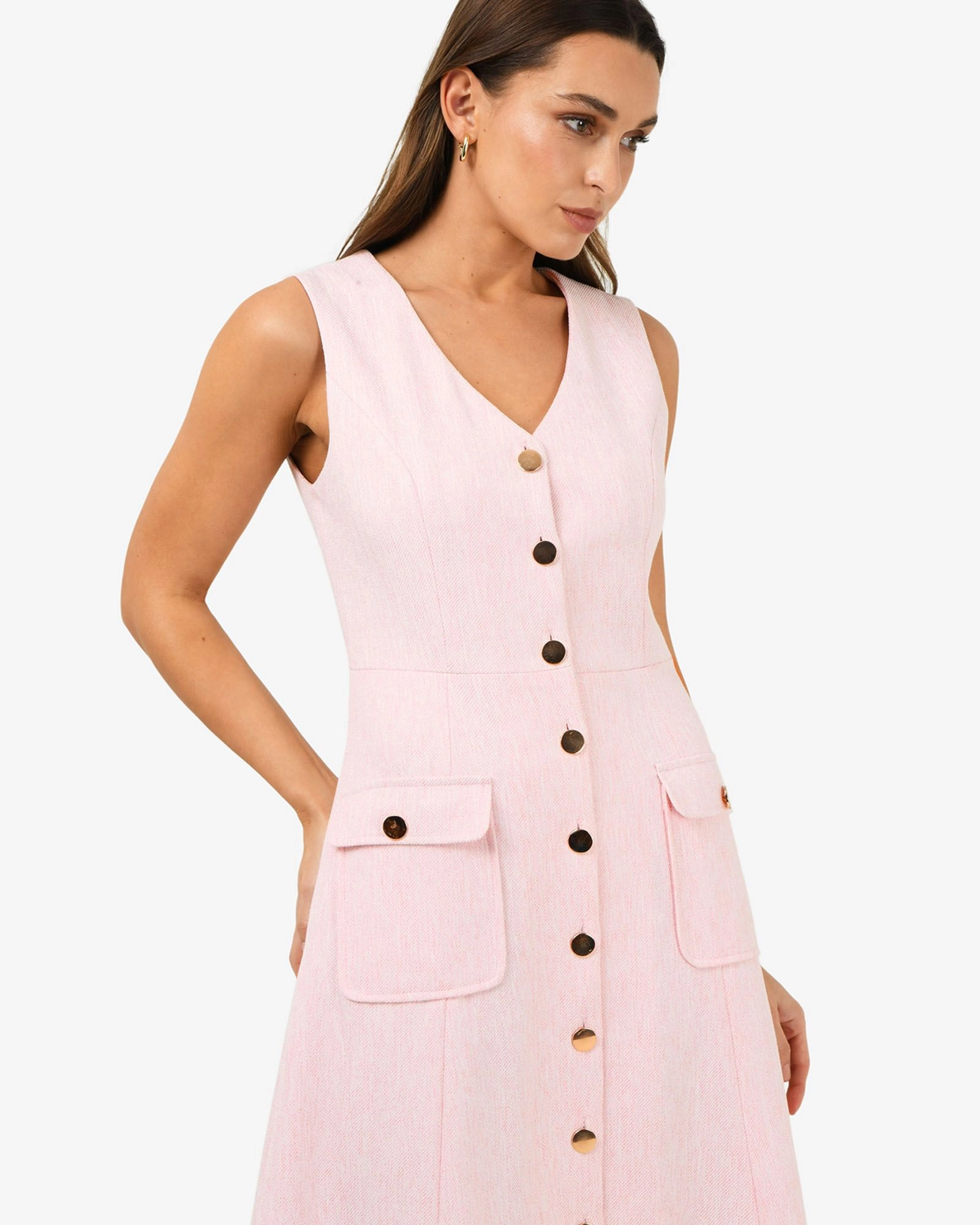 Forcast Clothing - Valena Tweed Midi Dress