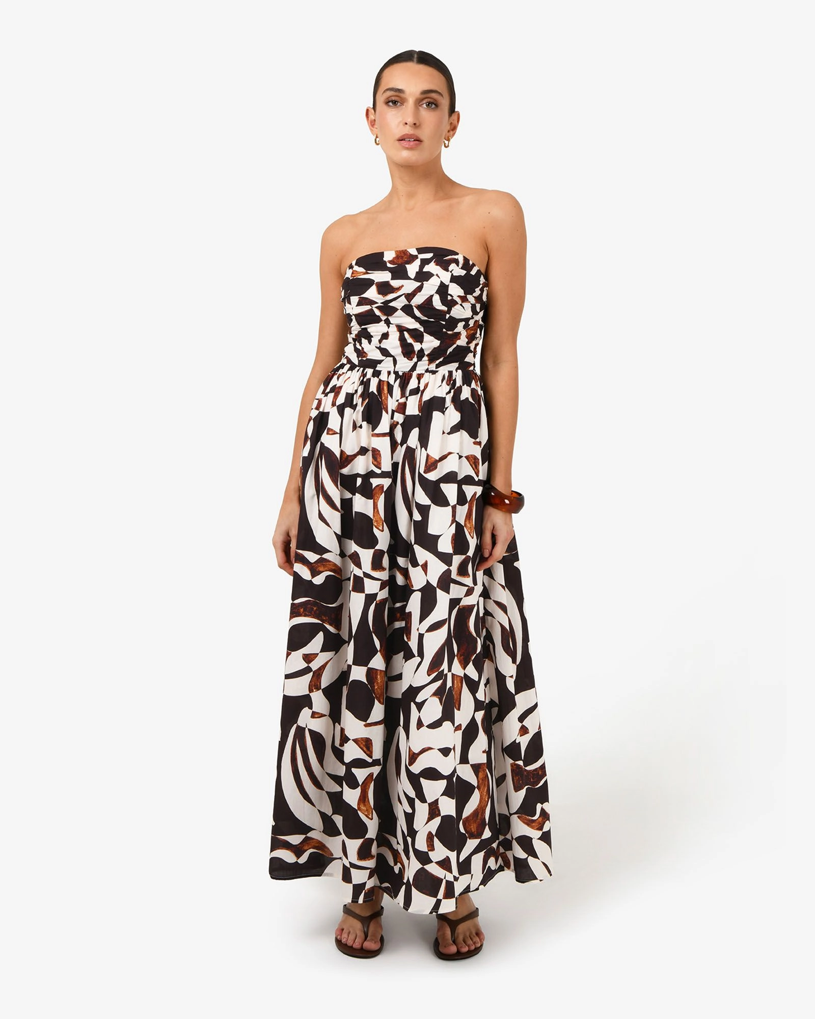 Forcast Clothing - Hazel Printed Strapless Dress