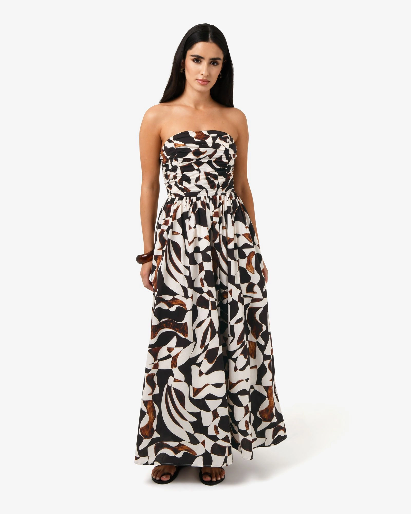 Forcast Clothing - Hazel Printed Strapless Dress
