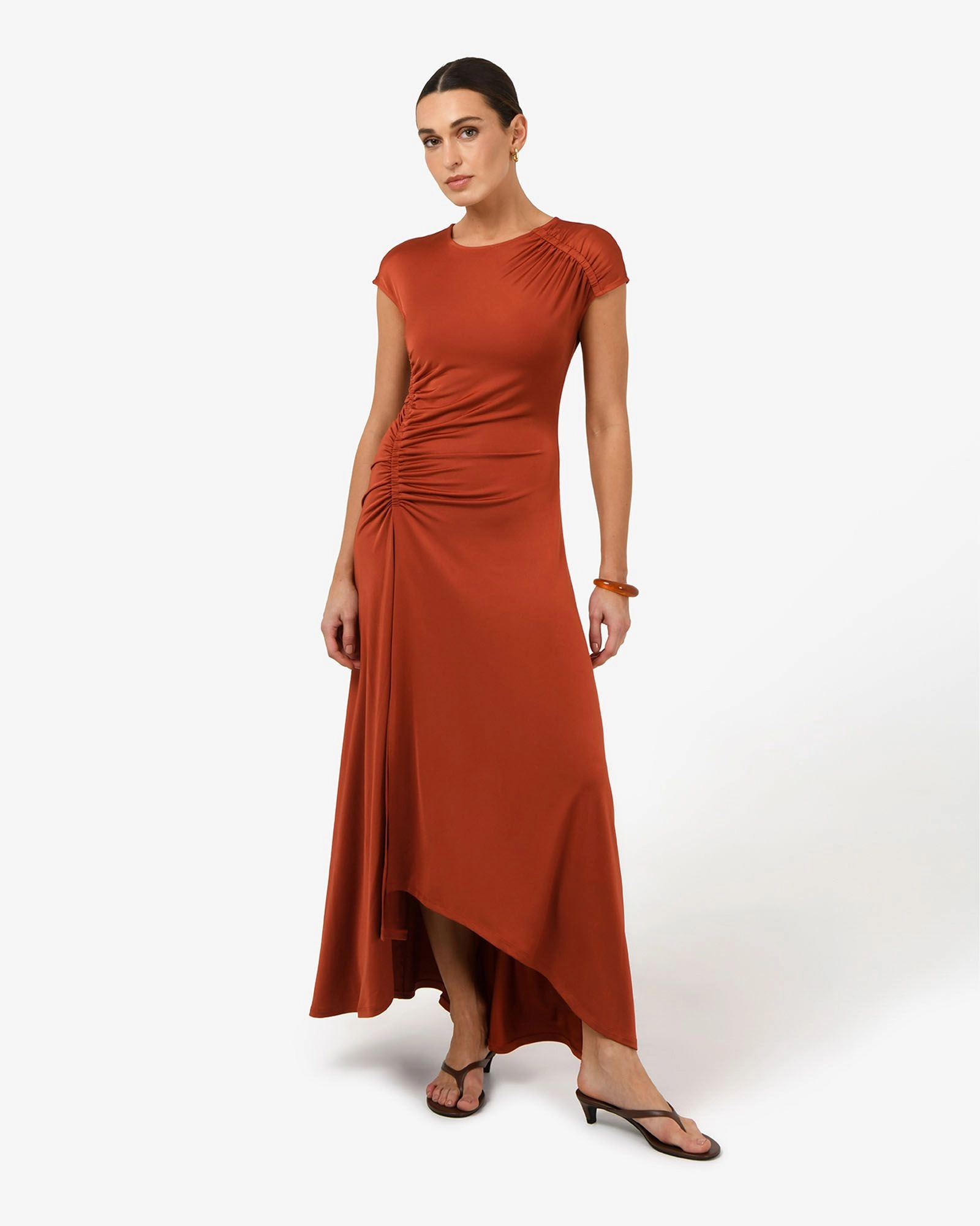 Forcast Clothing - Kim Asymmetric Ruched Dress