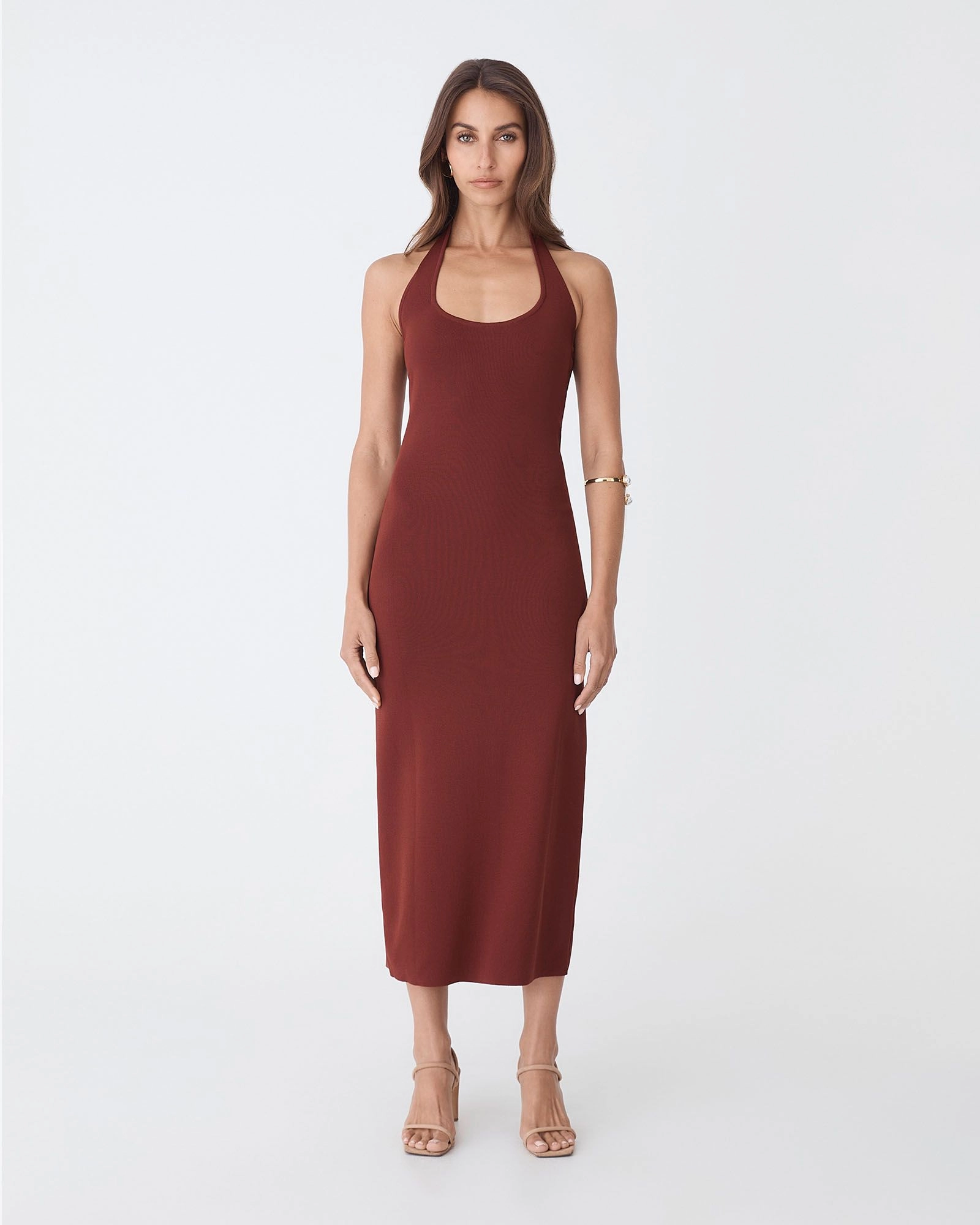 Forcast Clothing - Jolin Halter Neck Rib Dress