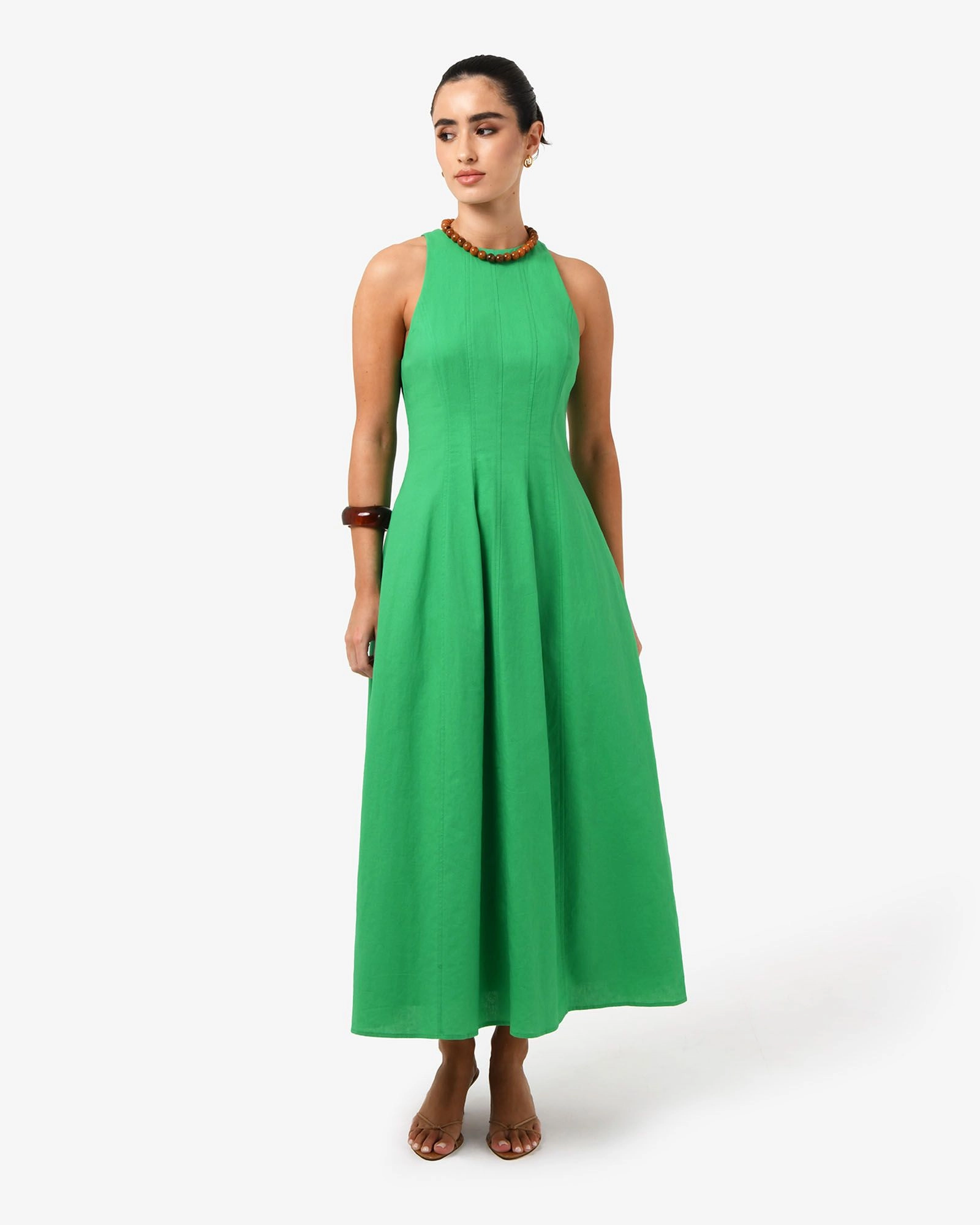 Forcast Clothing - Tory Linen Blend Panel Dress