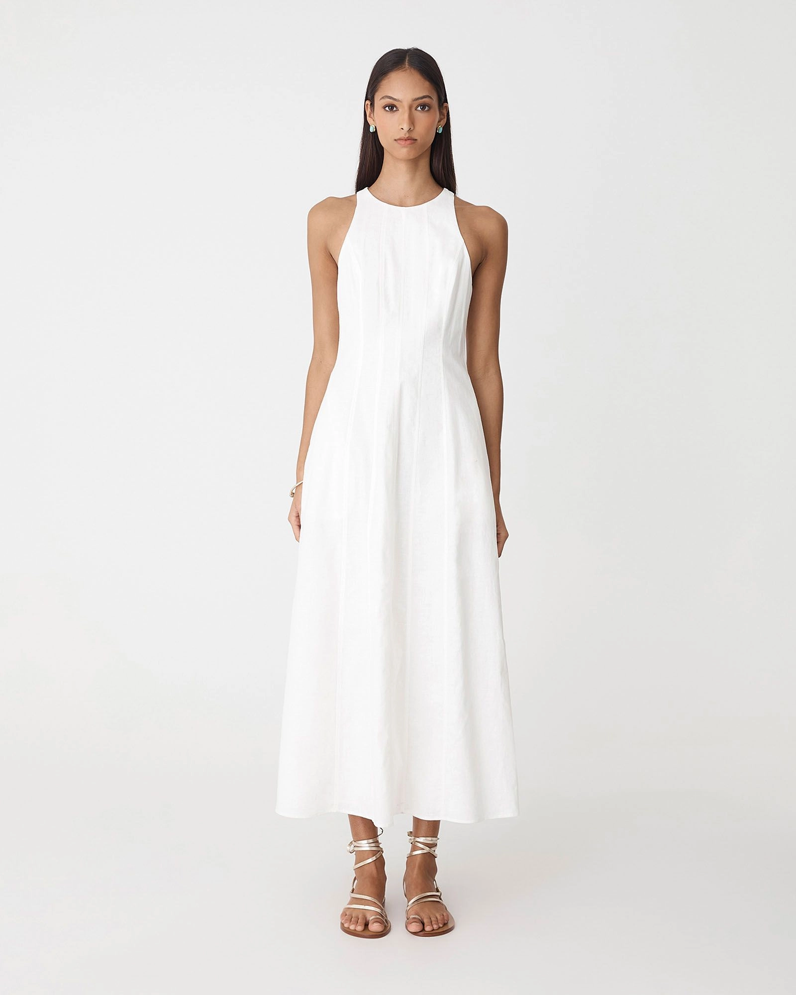 Forcast Clothing - Tory Linen Blend Panel Dress