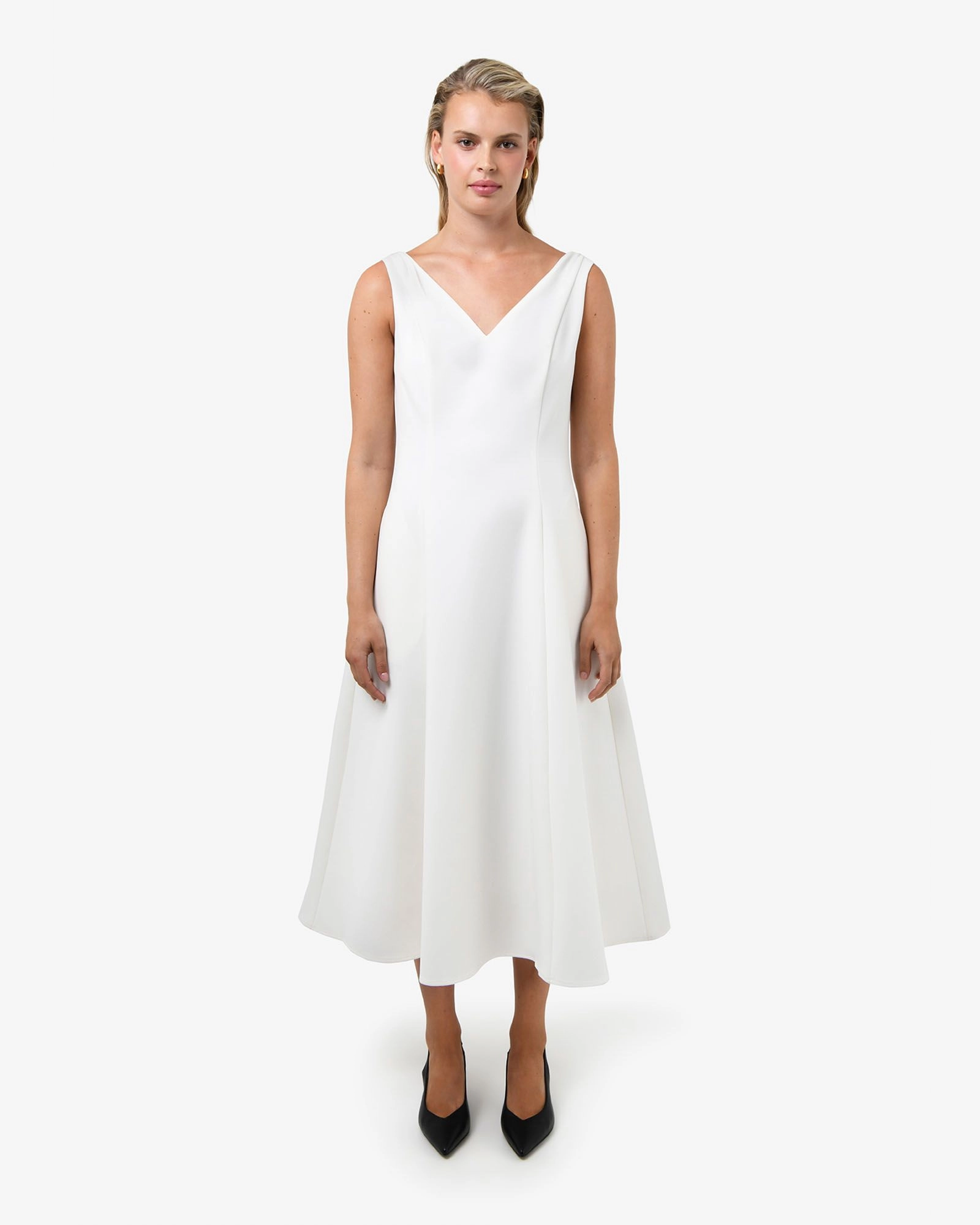 Forcast Clothing - Yana Off Shoulder Panel Dress