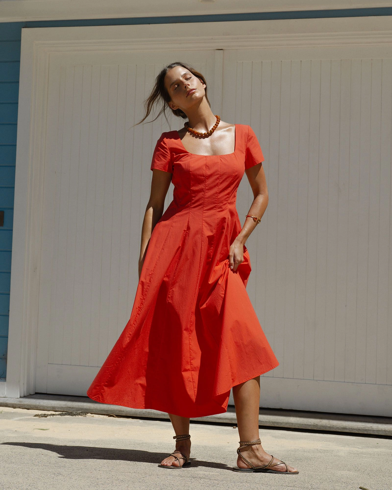 Forcast Clothing - Brielle Cotton Sundress